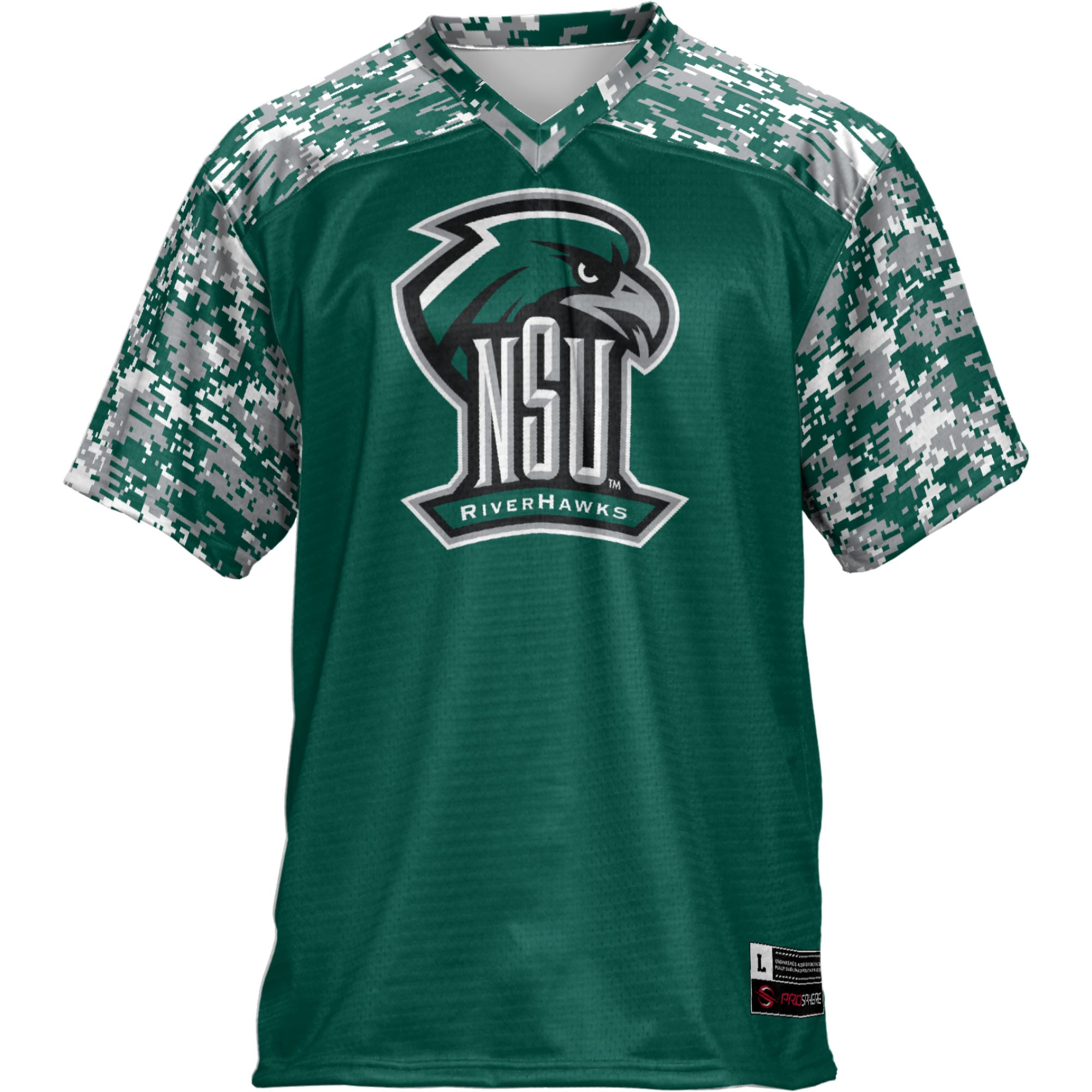Northeastern State Riverhawks Football Jersey Green - front view