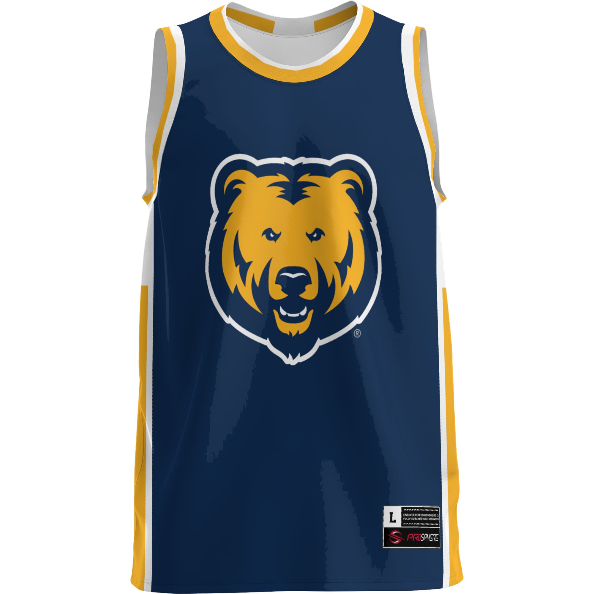 Northern Colorado Bears Lightweight Basketball Jersey Blue - front view