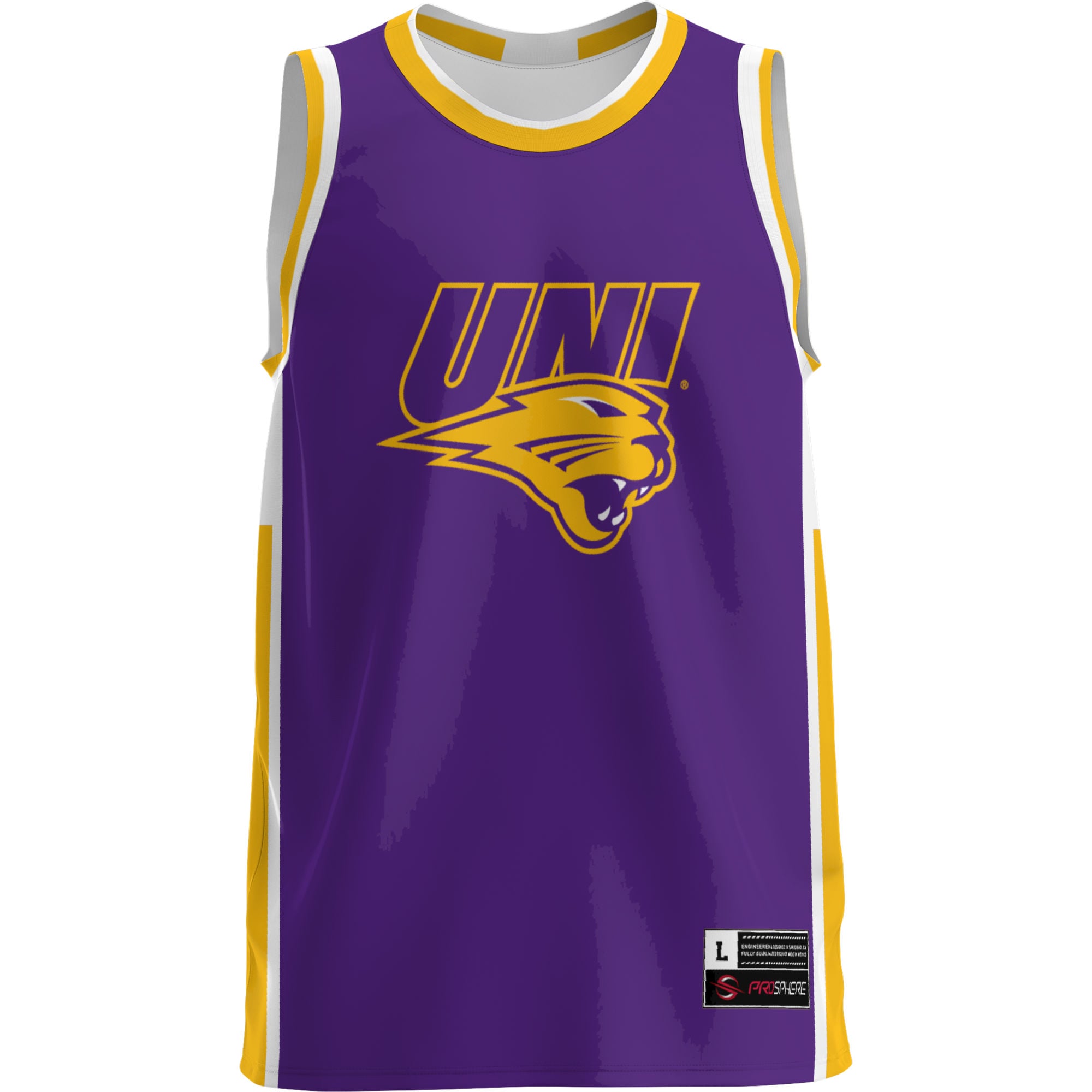 Northern Iowa Panthers Lightweight Basketball Jersey Purple - front view