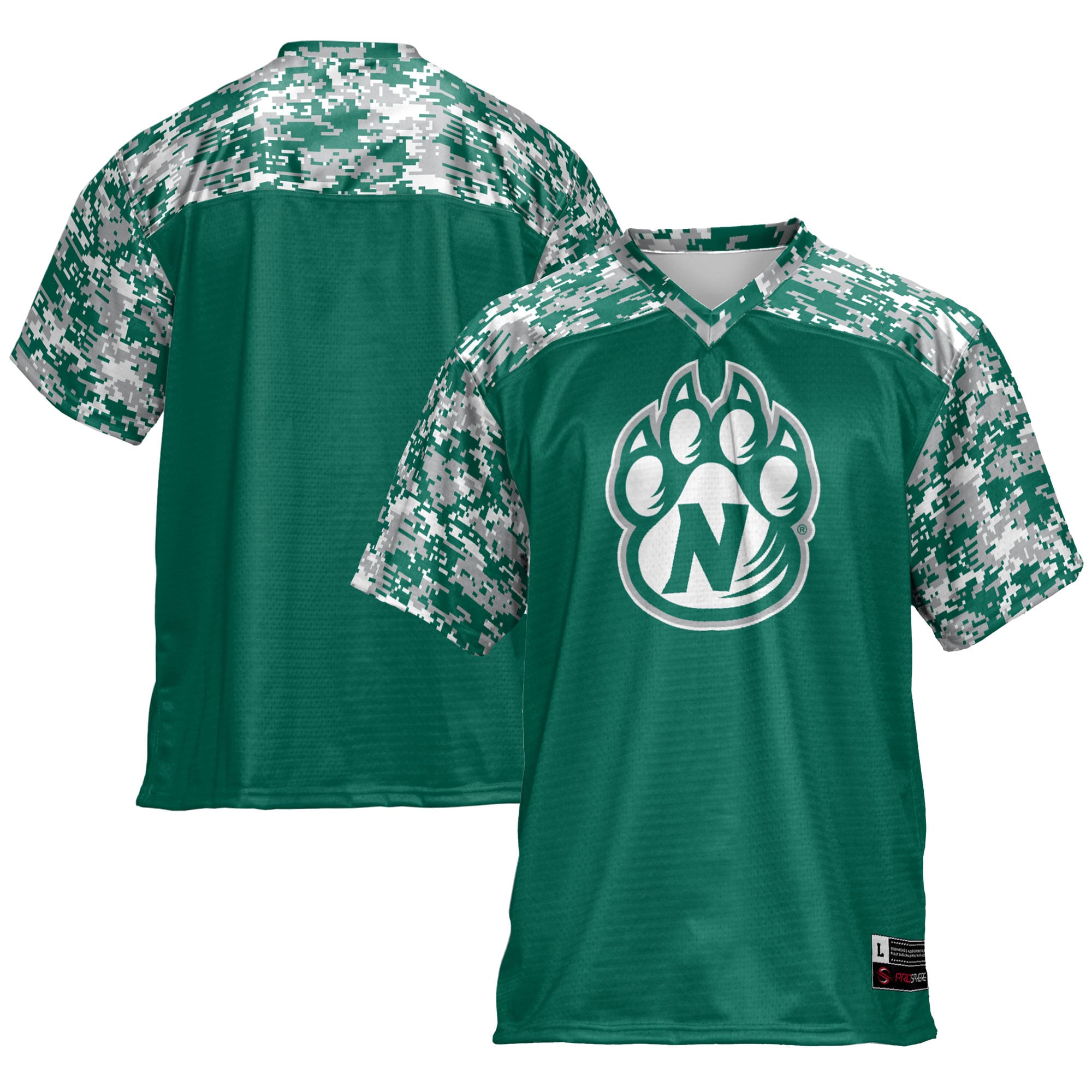 Northwest Missouri State Bearcats Football Jersey Green - front and back view