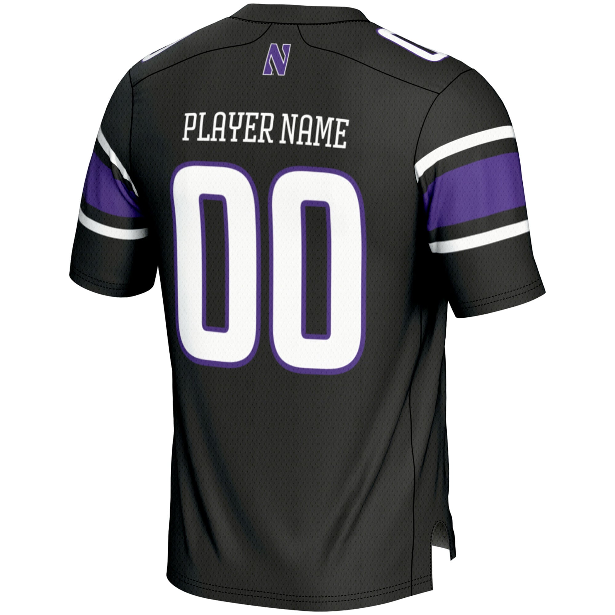 Northwestern Wildcats Football Jersey Black - back view