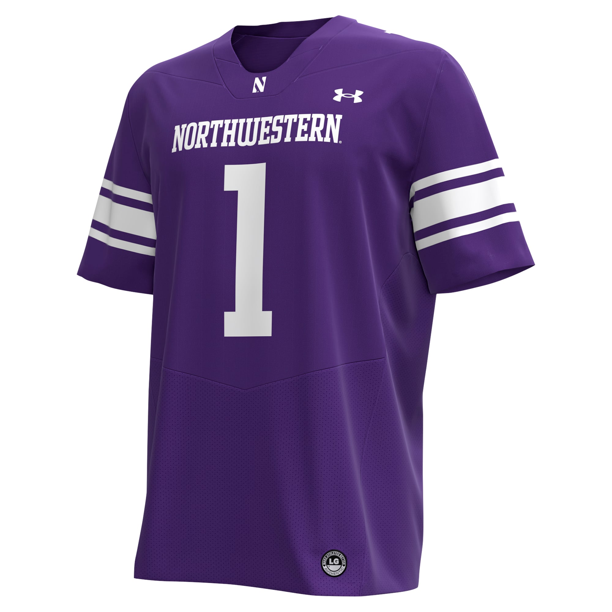 #1 Northwestern Wildcats Football Jersey Purple - front view