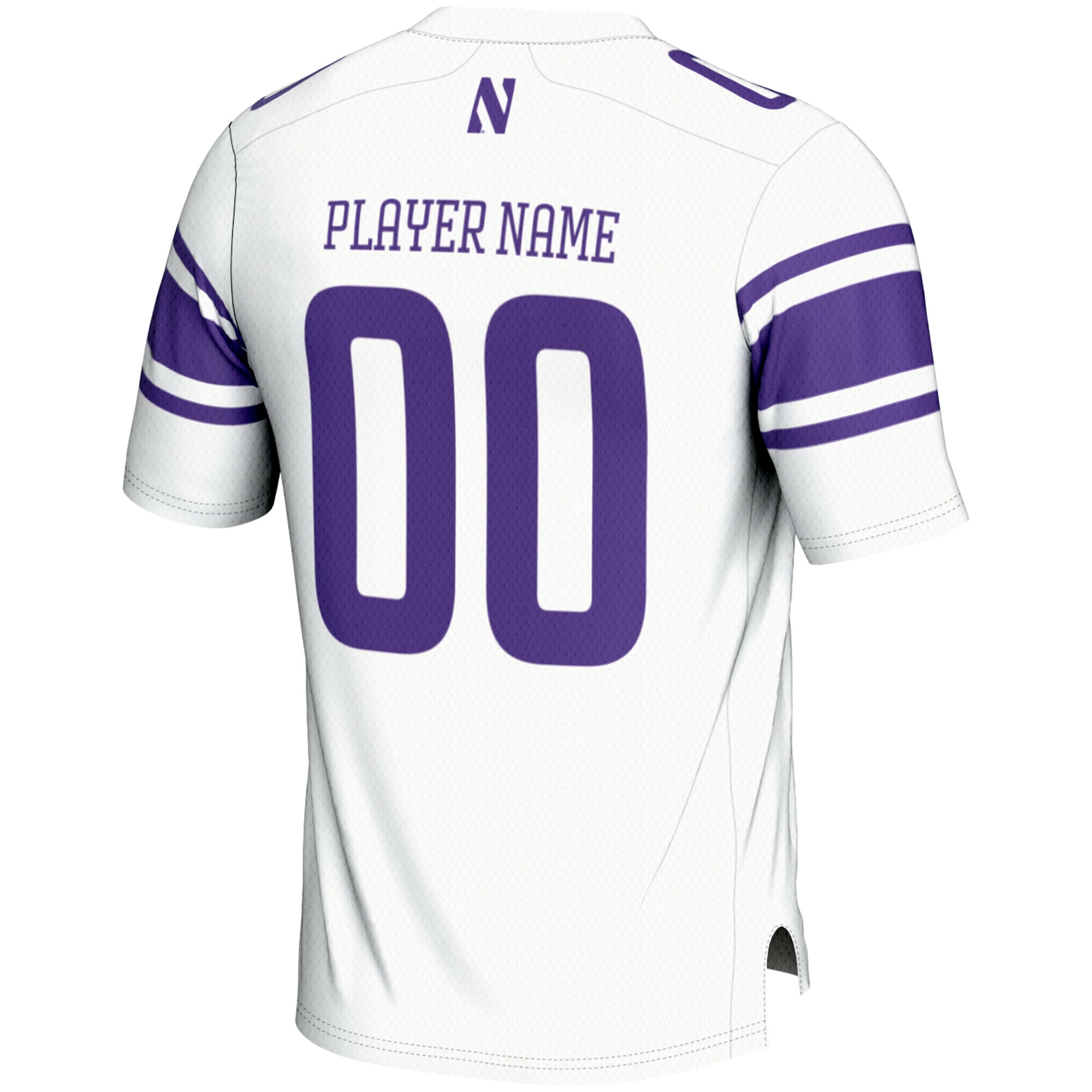 Northwestern Wildcats Football Jersey White - back view