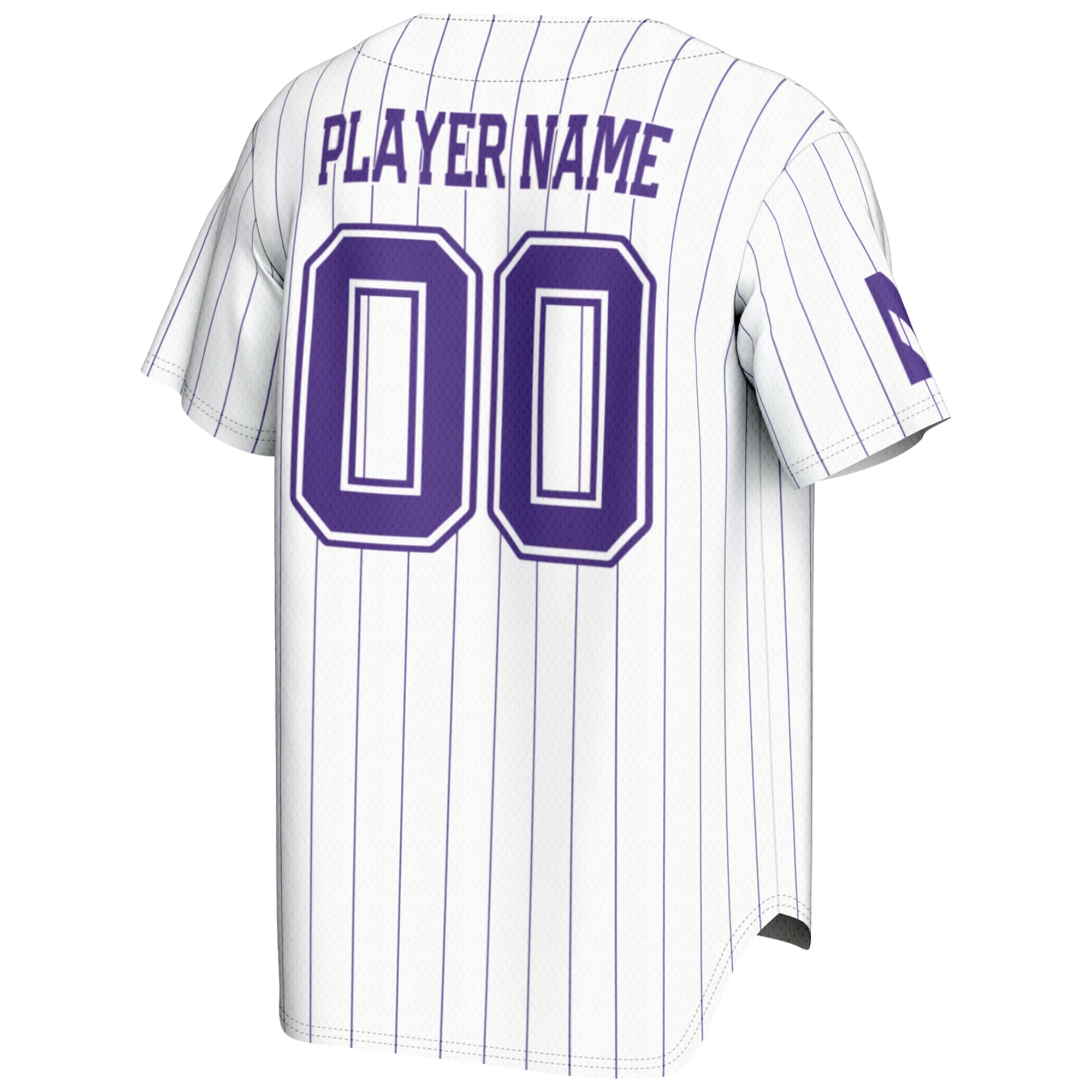 Northwestern Wildcats Lightweight Baseball Jersey White - back view
