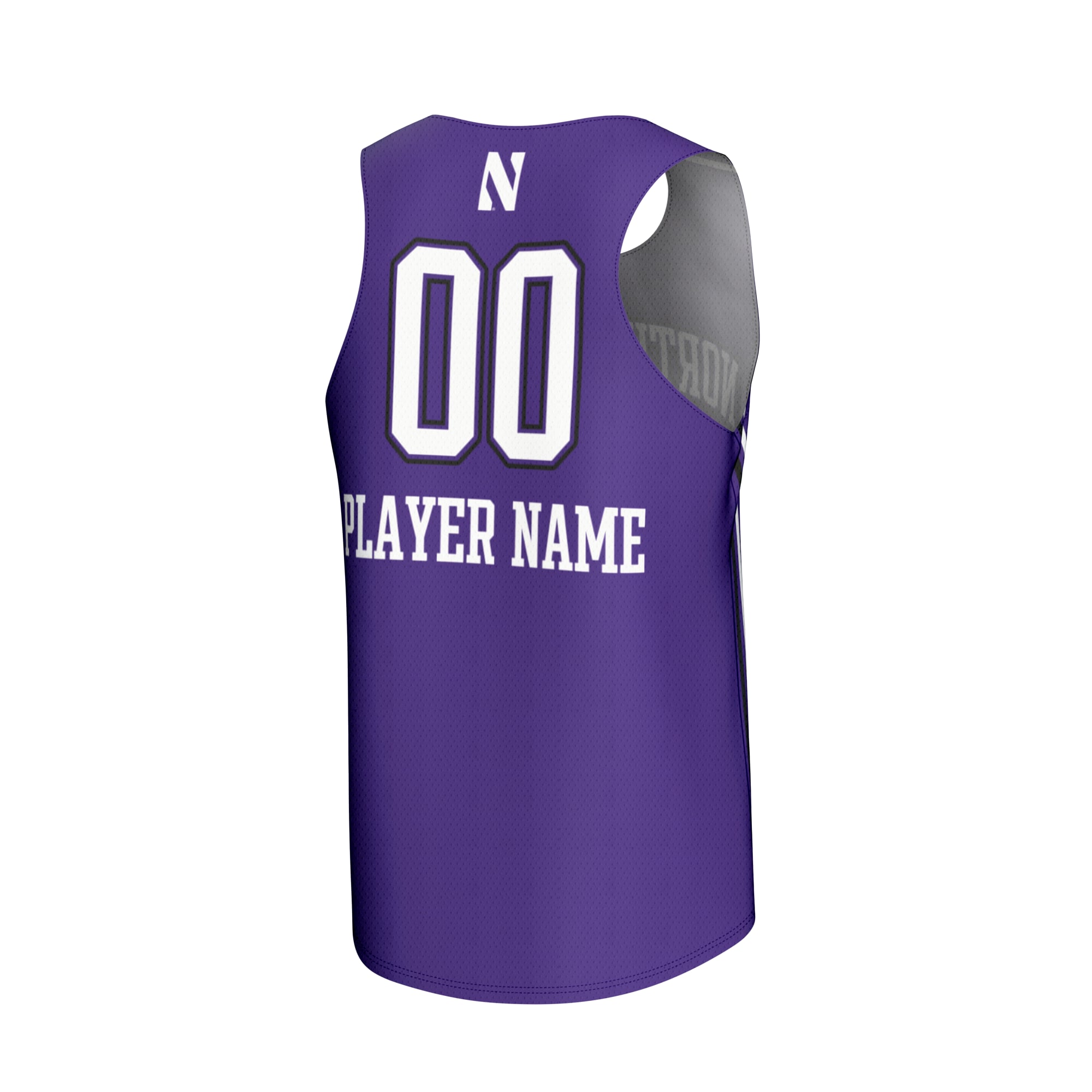 Northwestern Wildcats Unisex Lightweight Collegiate Women's Field Hockey Fashion Jersey - back view