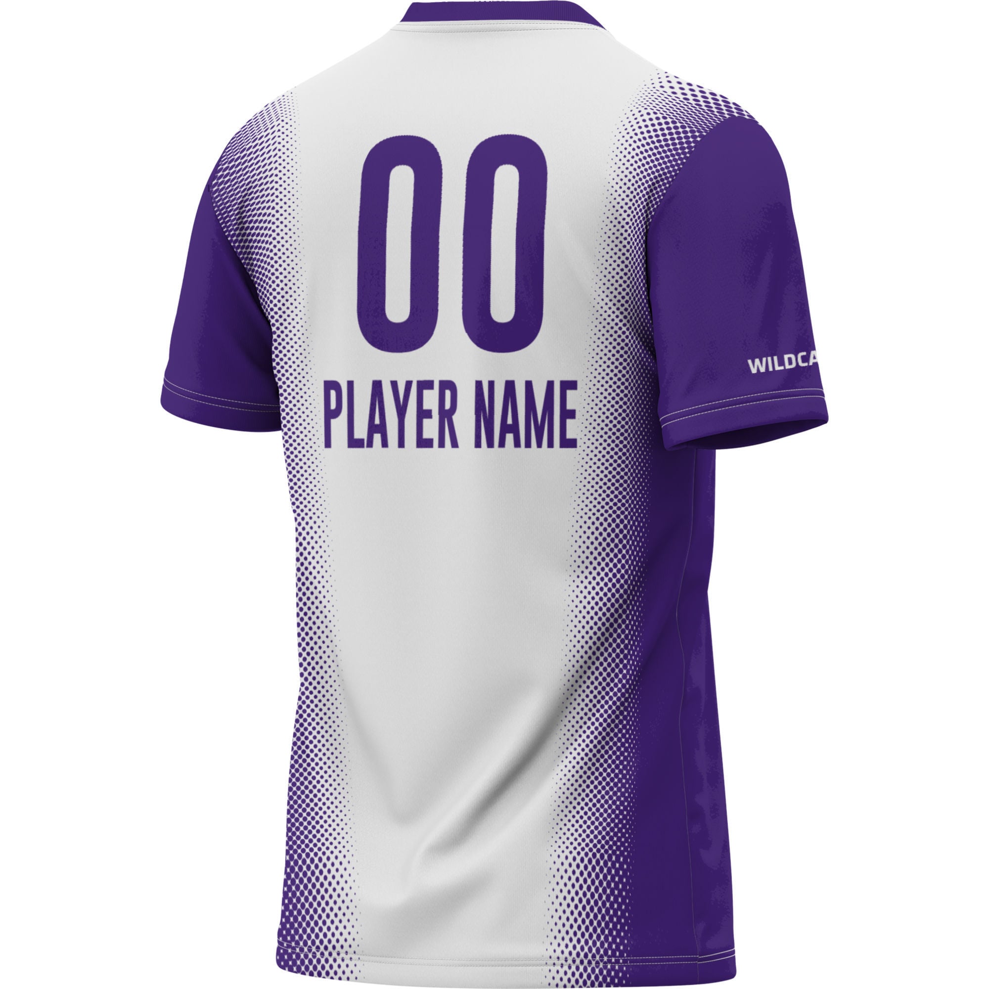 Northwestern Wildcats Unisex Lightweight Women's Soccer Jersey White - back view