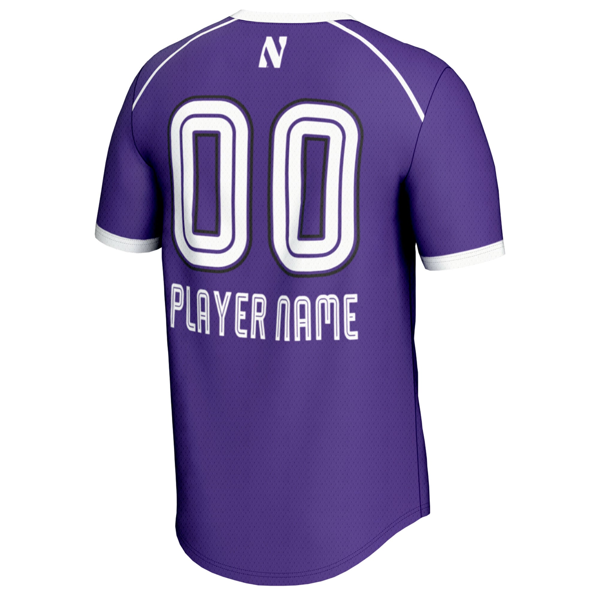 Northwestern Wildcats Unisex Women's Lacrosse Lightweight Jersey Purple - back view