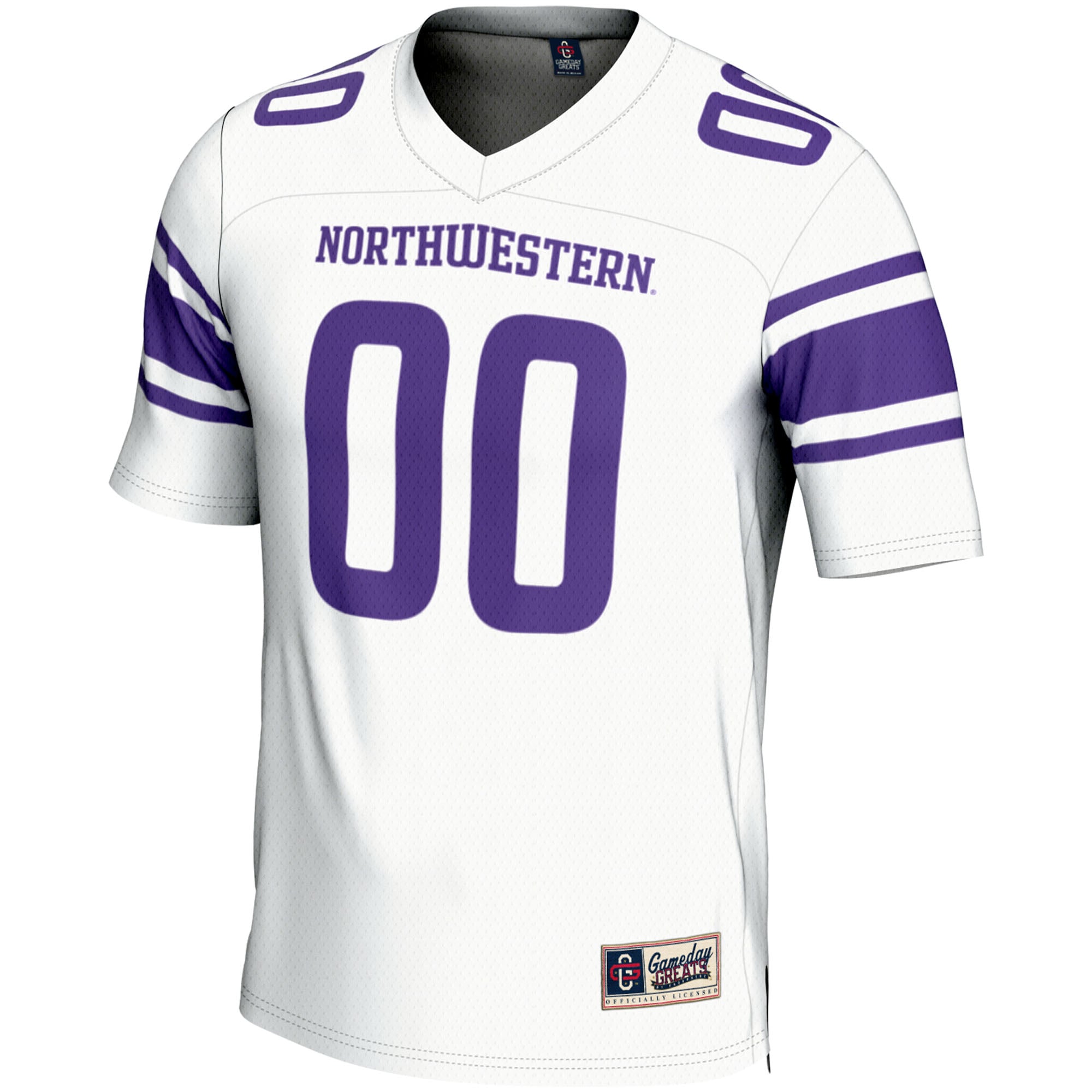 Northwestern Wildcats Youth Football Jersey White - front view