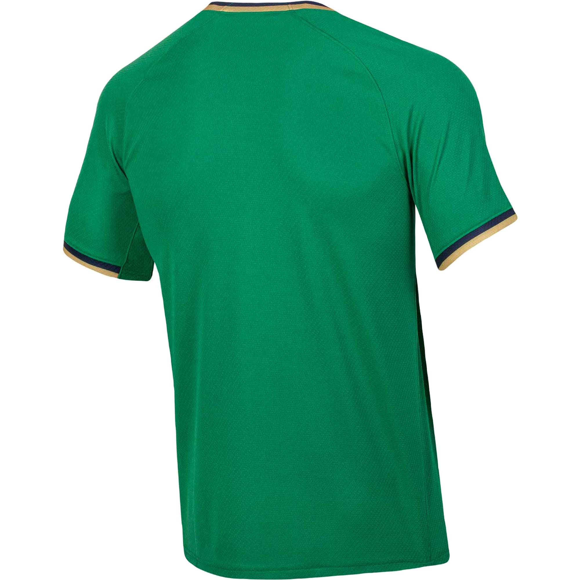 Notre Dame Fighting Irish Baseball Jersey Green - back view