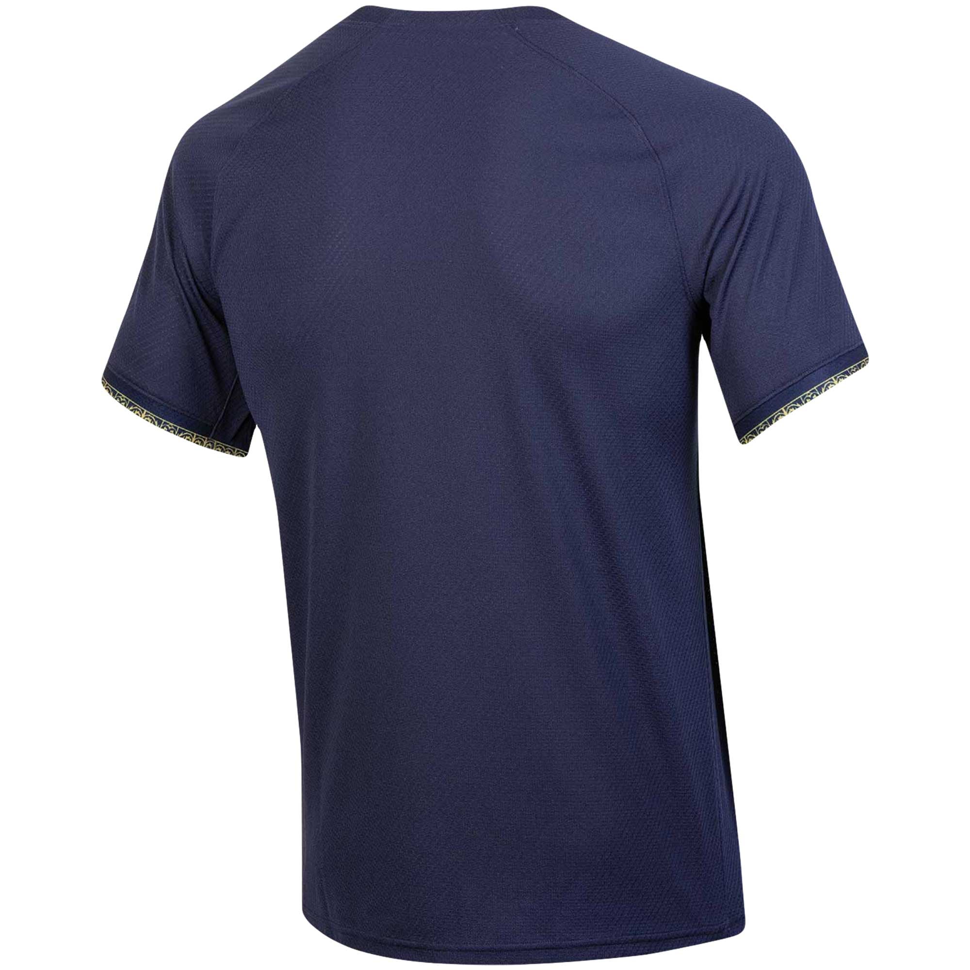 Notre Dame Fighting Irish Baseball Jersey Navy - back view