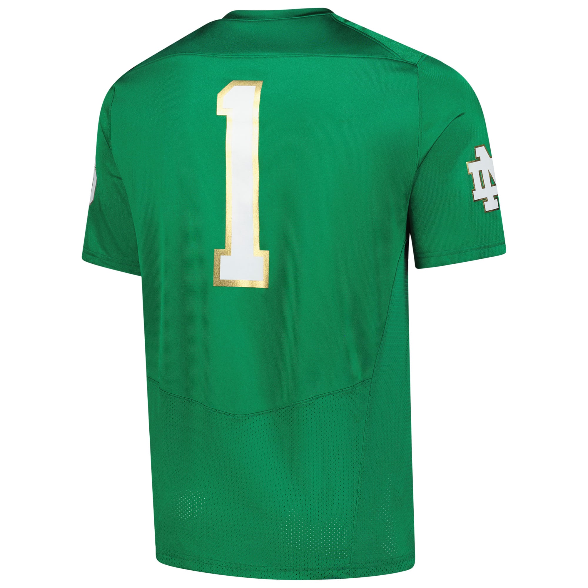 Notre Dame Fighting Irish Football Jersey Green - back view