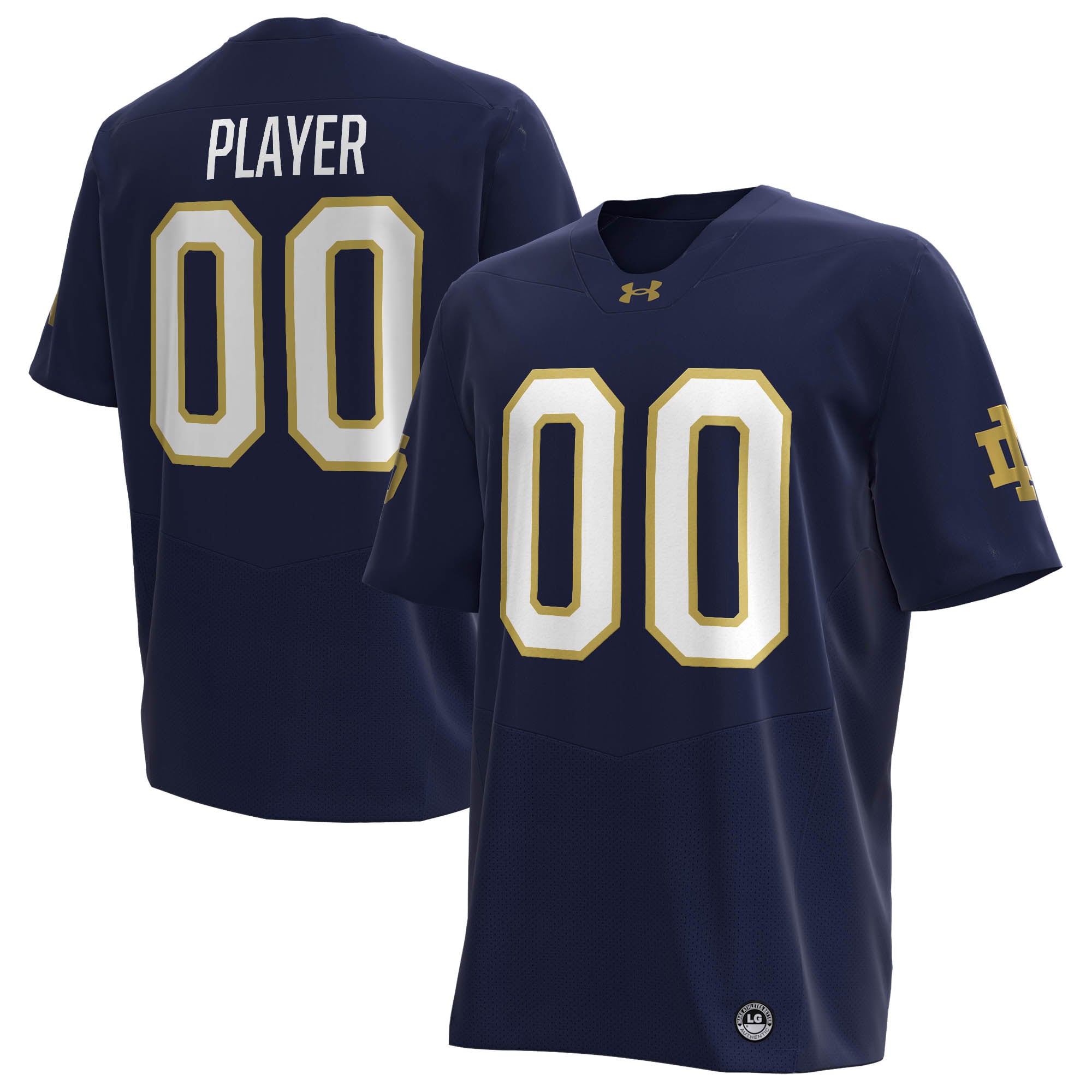 Notre Dame Fighting Irish Football Jersey Navy - front view
