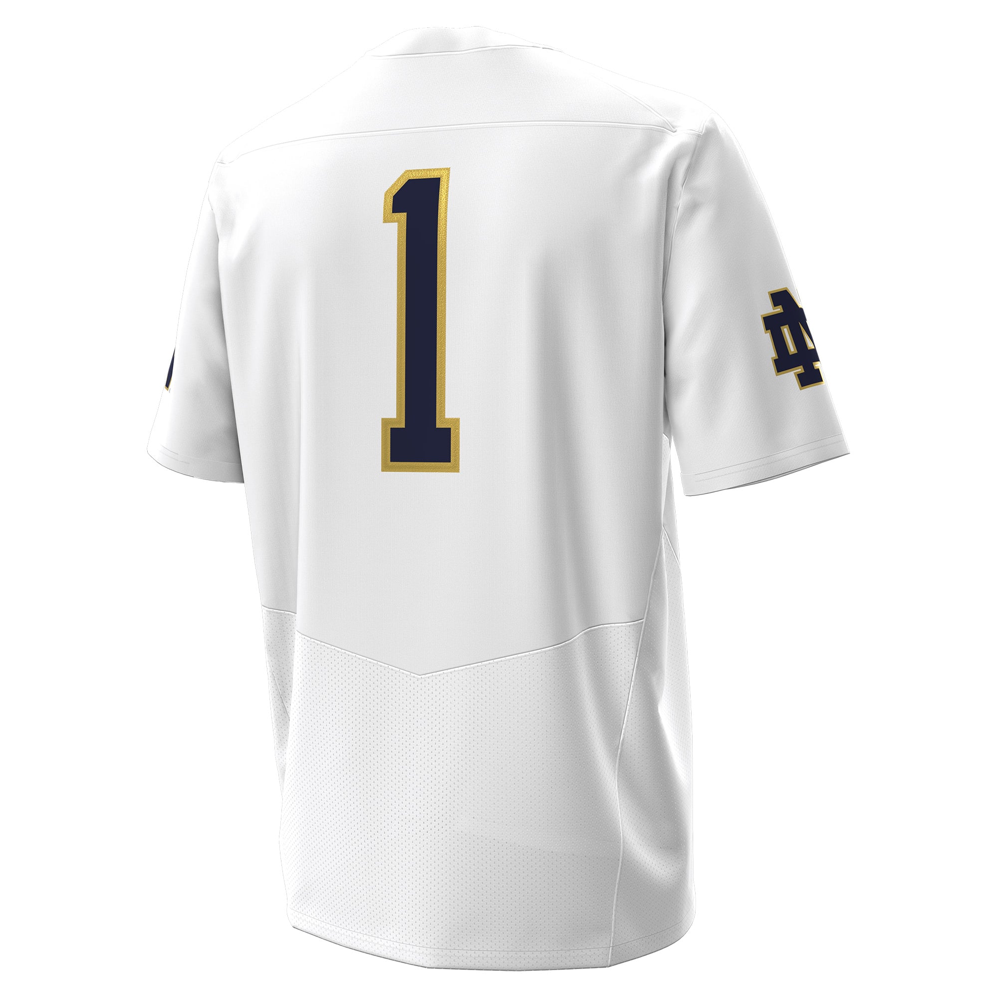 Notre Dame Fighting Irish Football Jersey White - back view