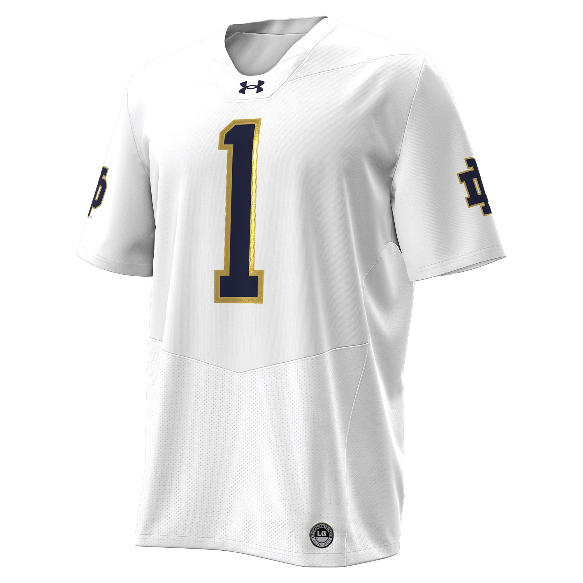 Notre Dame Fighting Irish Football Jersey White - front view