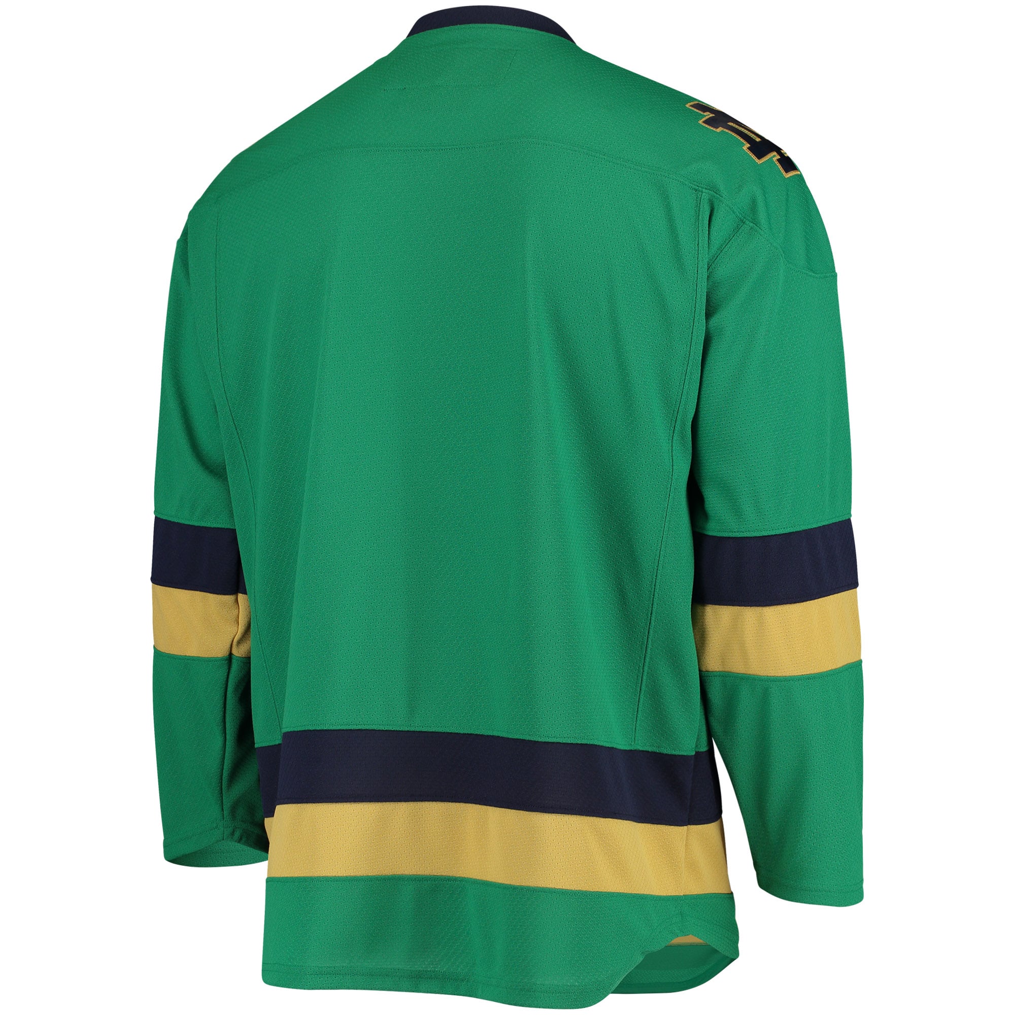 Notre Dame Fighting Irish Hockey Jersey Green - back view