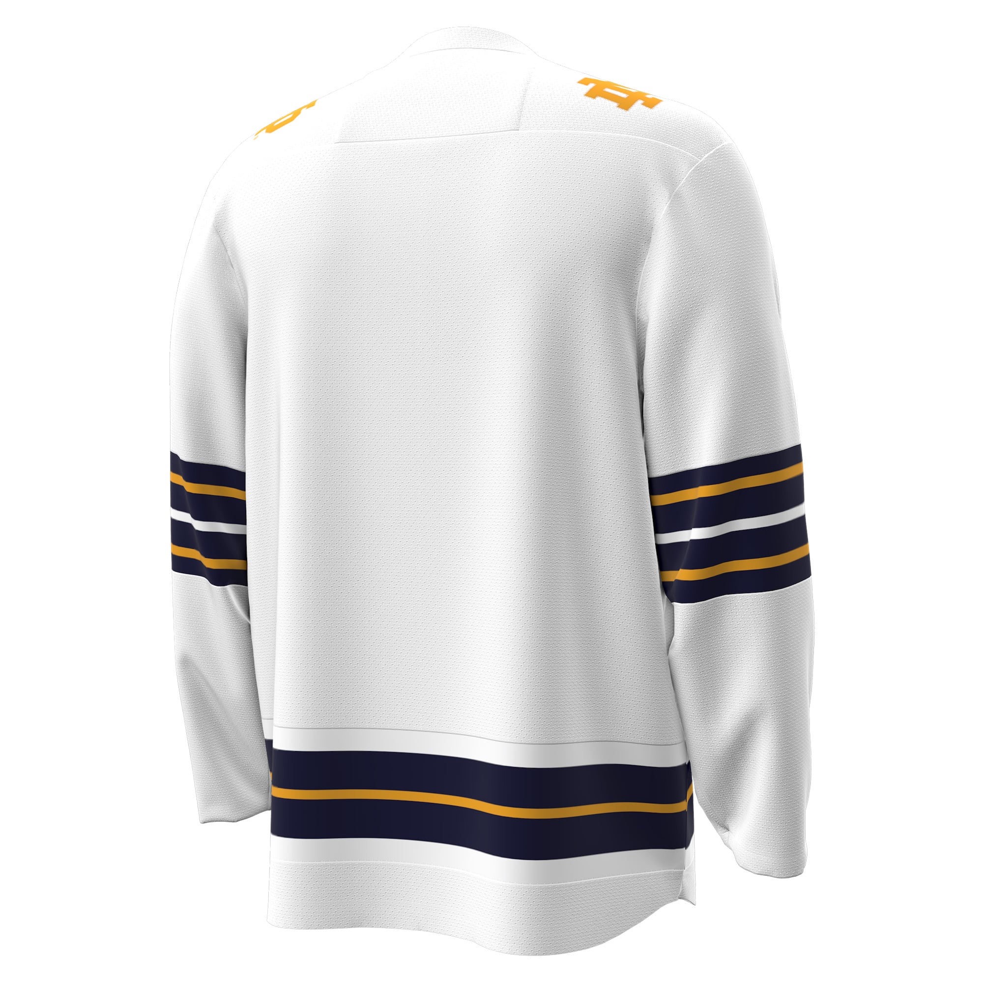 Notre Dame Fighting Irish Home Hockey Jersey White - back view