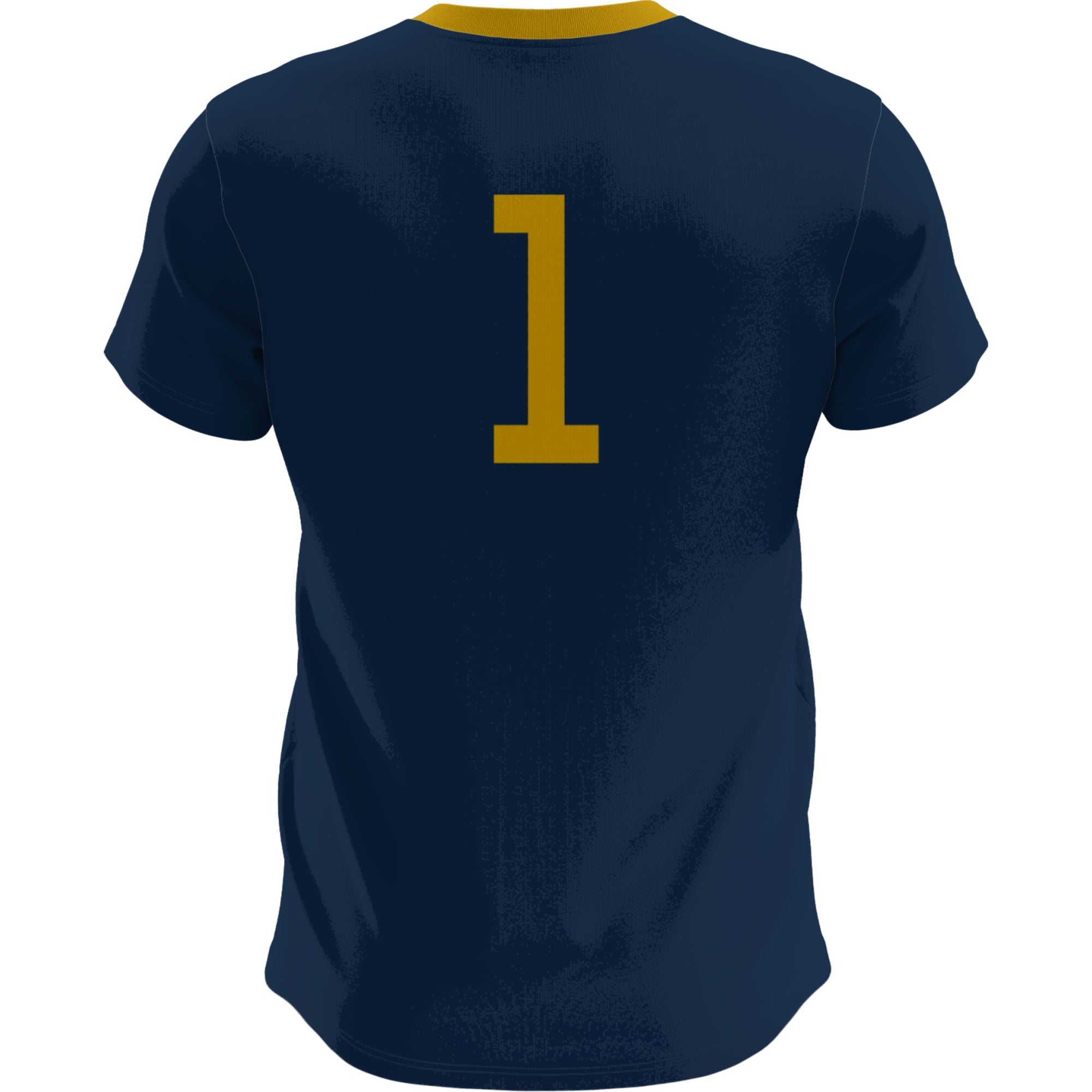 Notre Dame Fighting Irish Lightweight Soccer Fashion Jersey Navy - back view