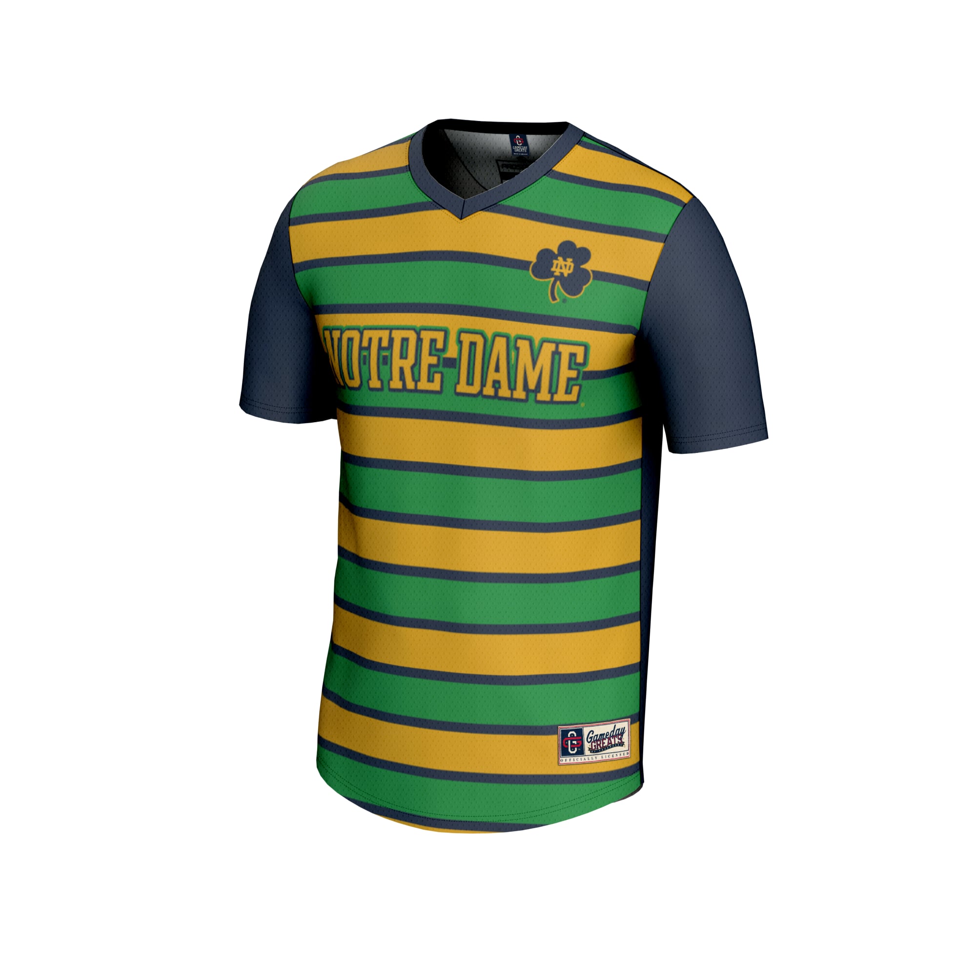Notre Dame Fighting Irish Unisex Collegiate Women's Soccer Lightweight Fashion Jersey - front view