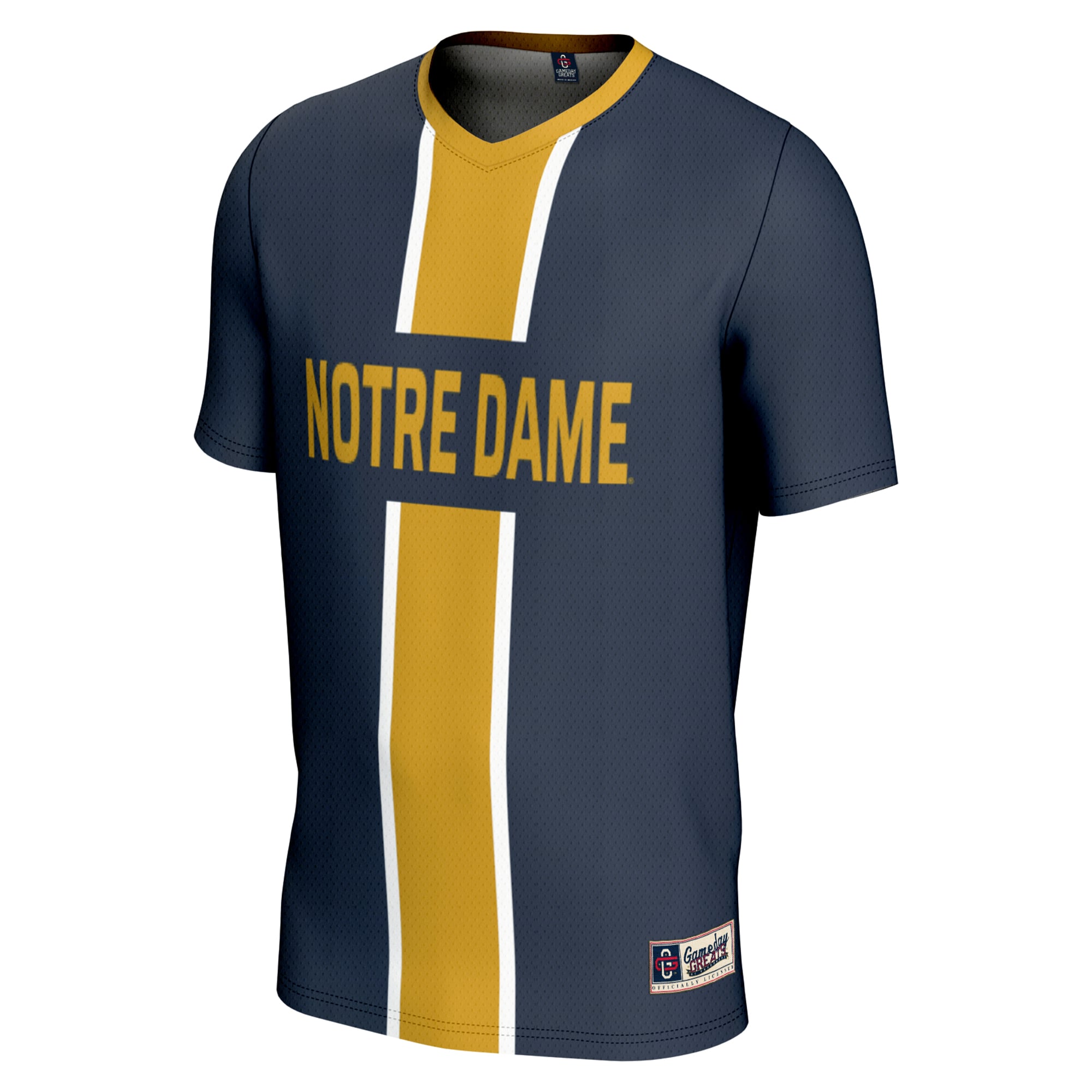 Notre Dame Fighting Irish Unisex Men's Soccer Jersey Navy - front view
