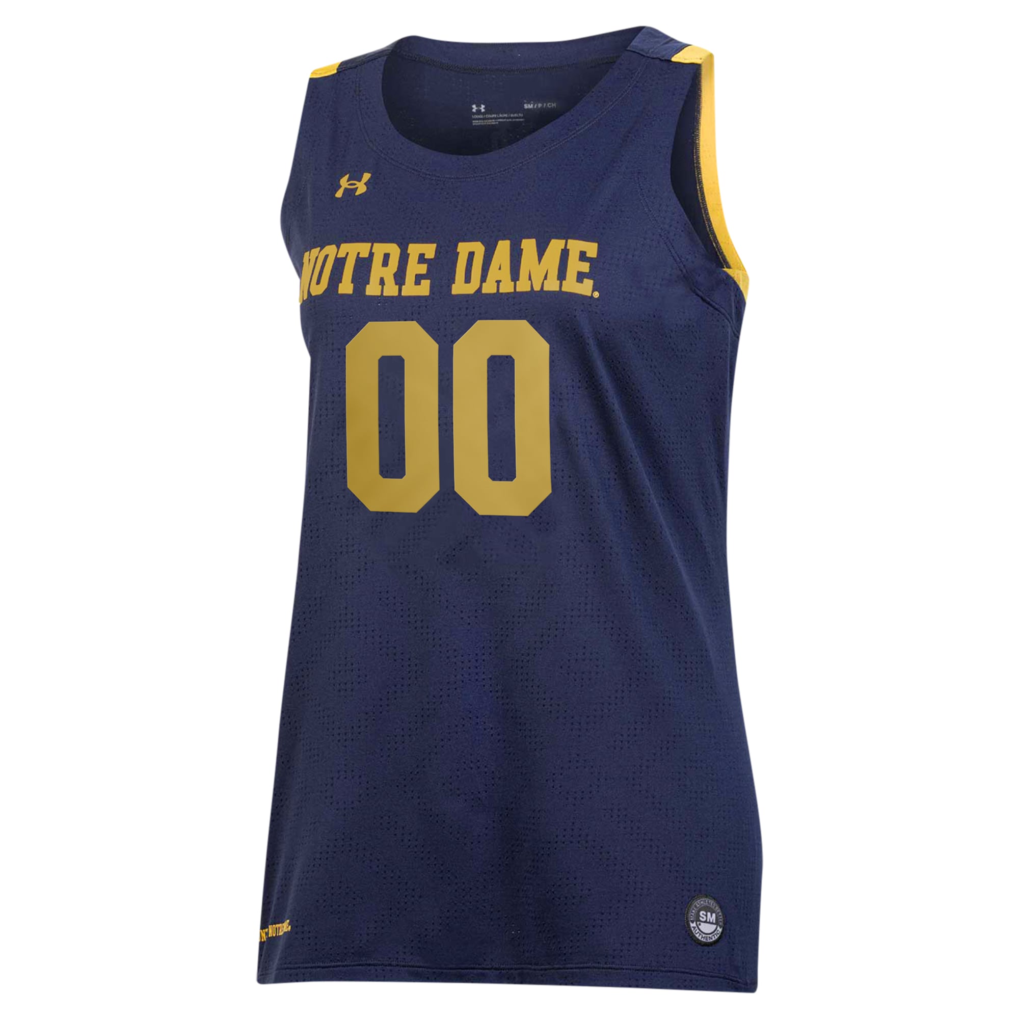 Notre Dame Fighting Irish Women's Custom Alternate Basketball Jersey Navy - front view