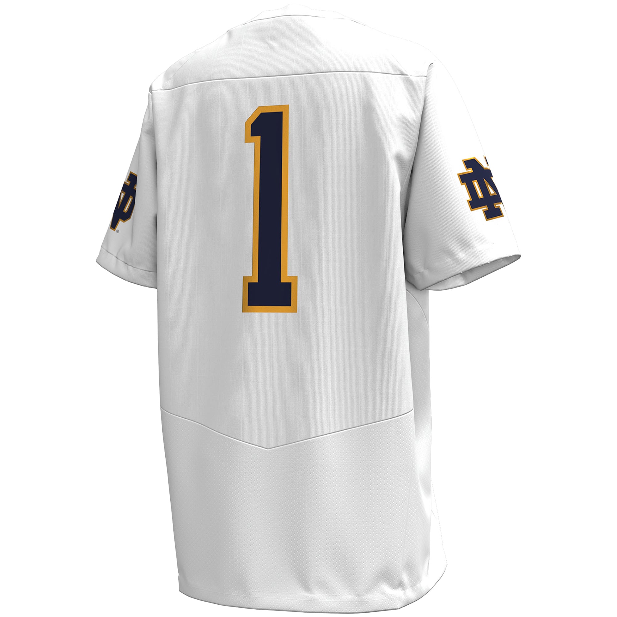 Notre Dame Fighting Irish Youth Football Jersey White - back view
