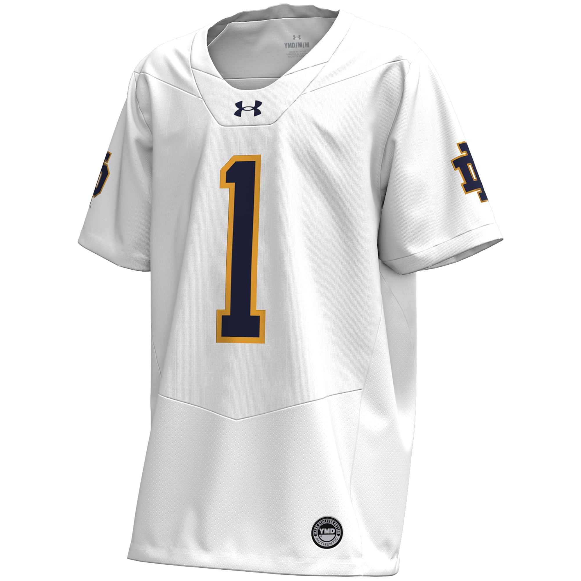 Notre Dame Fighting Irish Youth Football Jersey White - front view