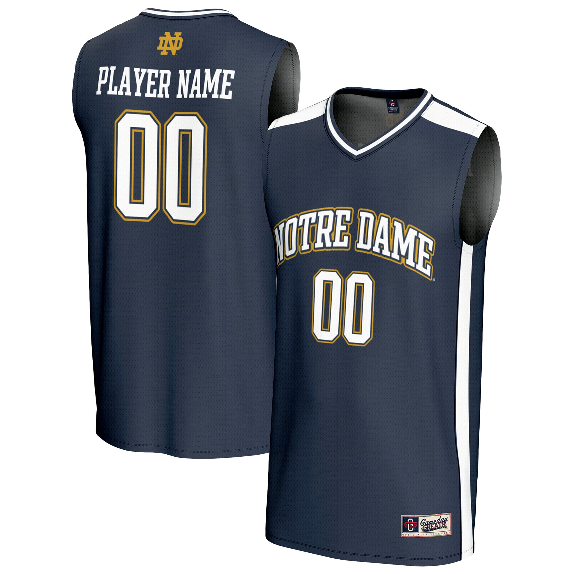 Notre Dame Fighting Irish Youth Lightweight Collegiate Women's Basketball Fashion - front view