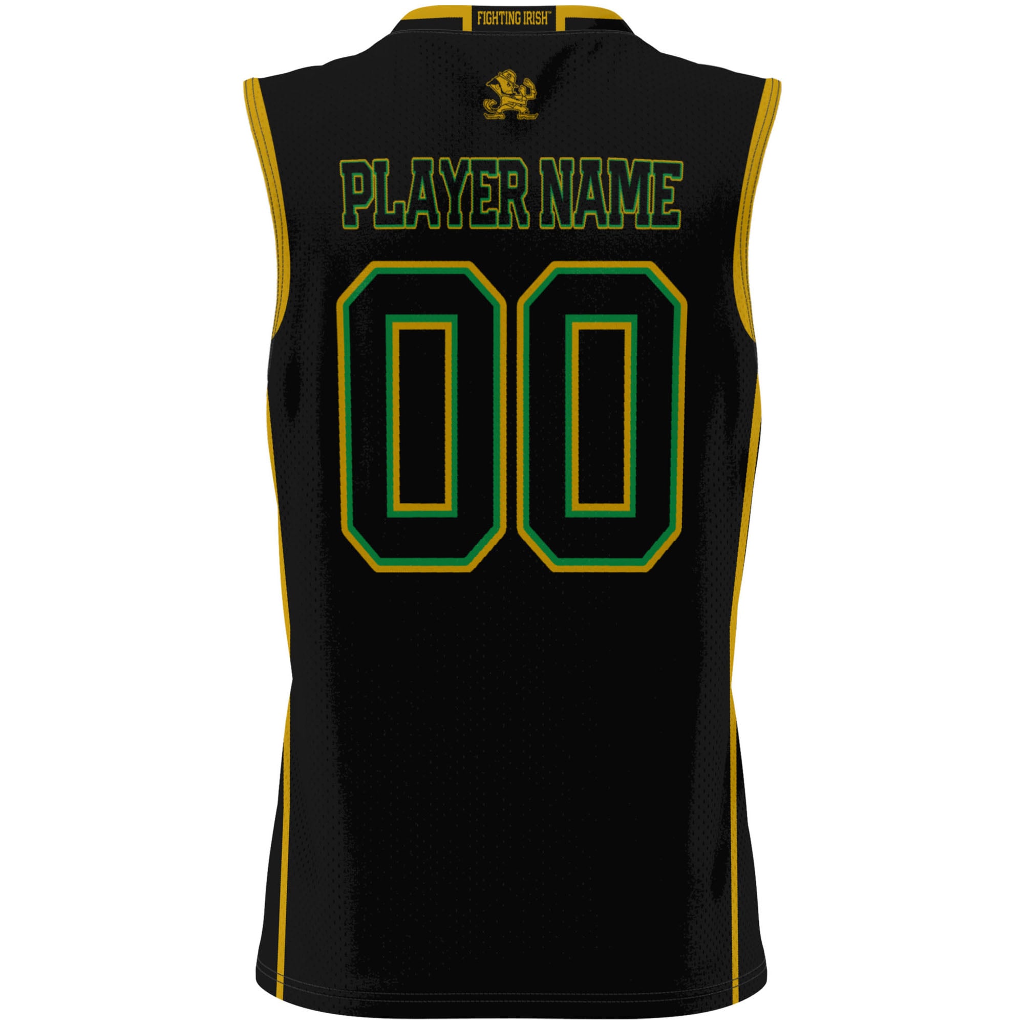 Notre Dame Fighting Irish Youth Lightweight Women's Basketball Jersey Black - back view