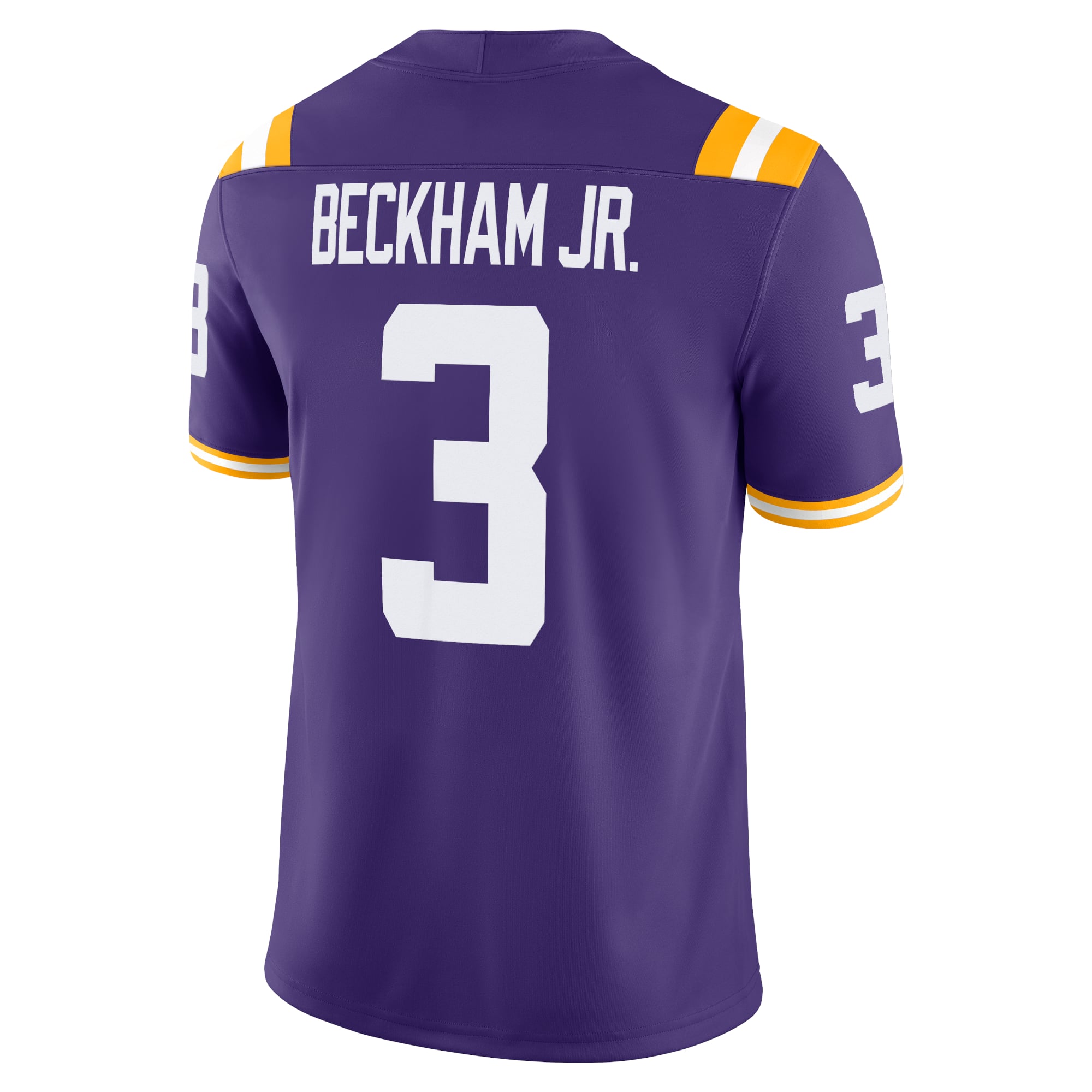 Odell Beckham Jr. LSU Tigers Alumni Jersey Purple - back view