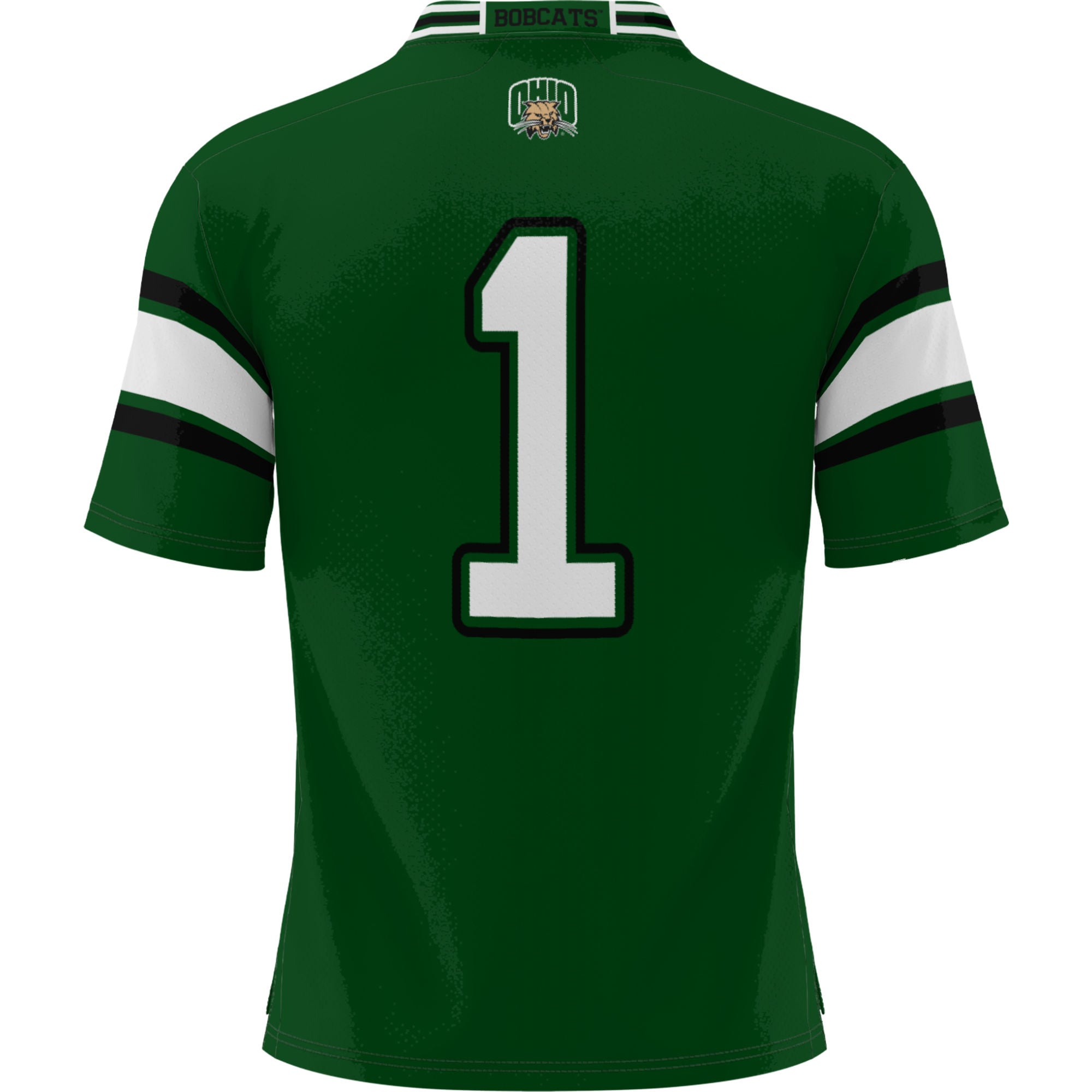 #1 Ohio Bobcats Football Jersey Green - back view