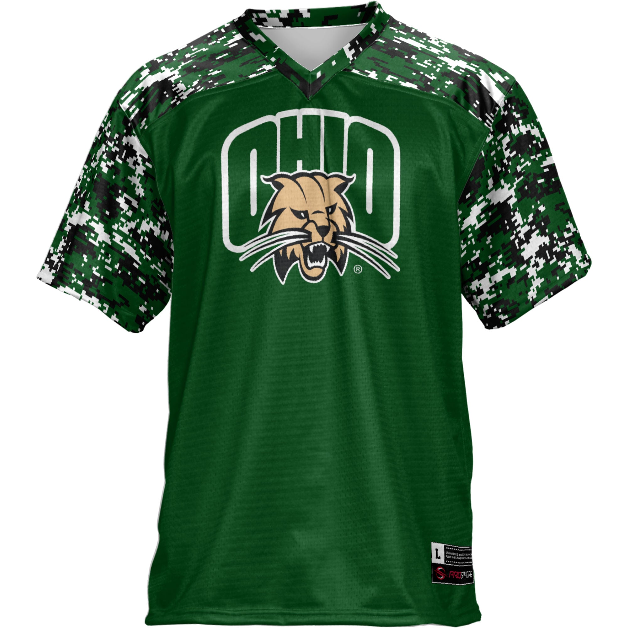 Ohio Bobcats Football Jersey Green - front view