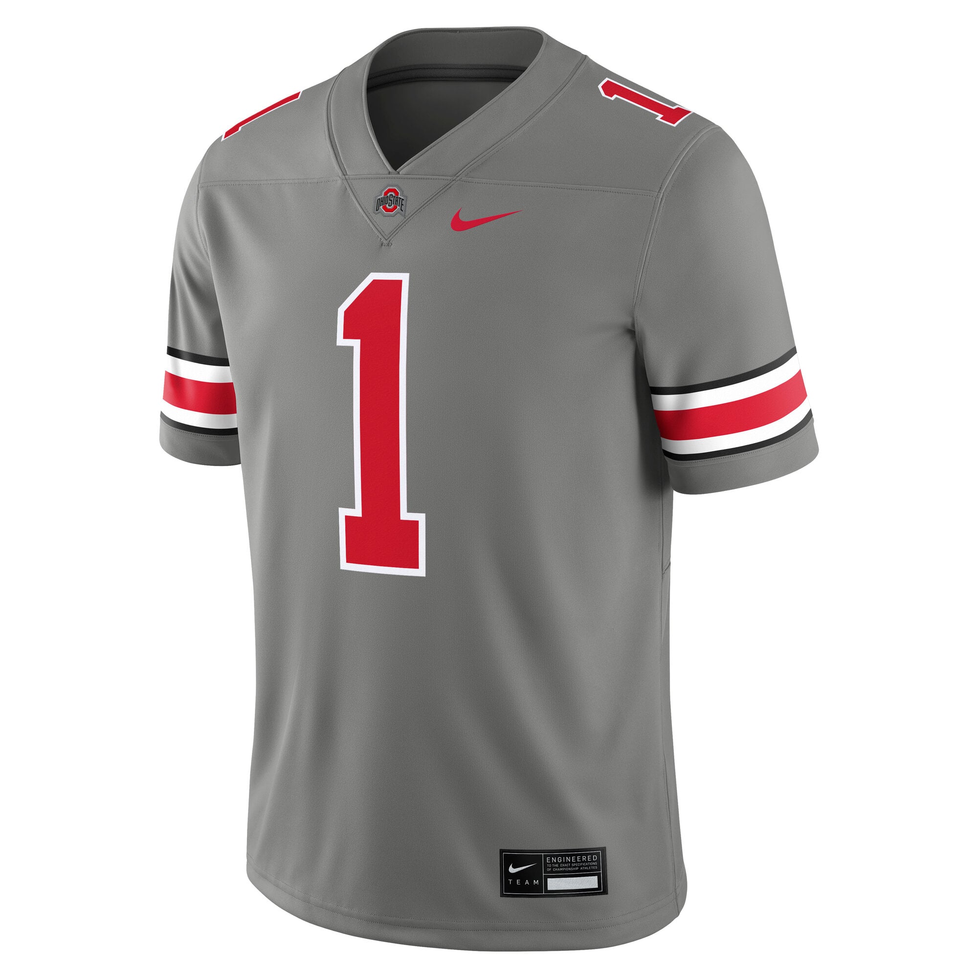#1 Ohio State Buckeyes Alternate Jersey Steel - front view