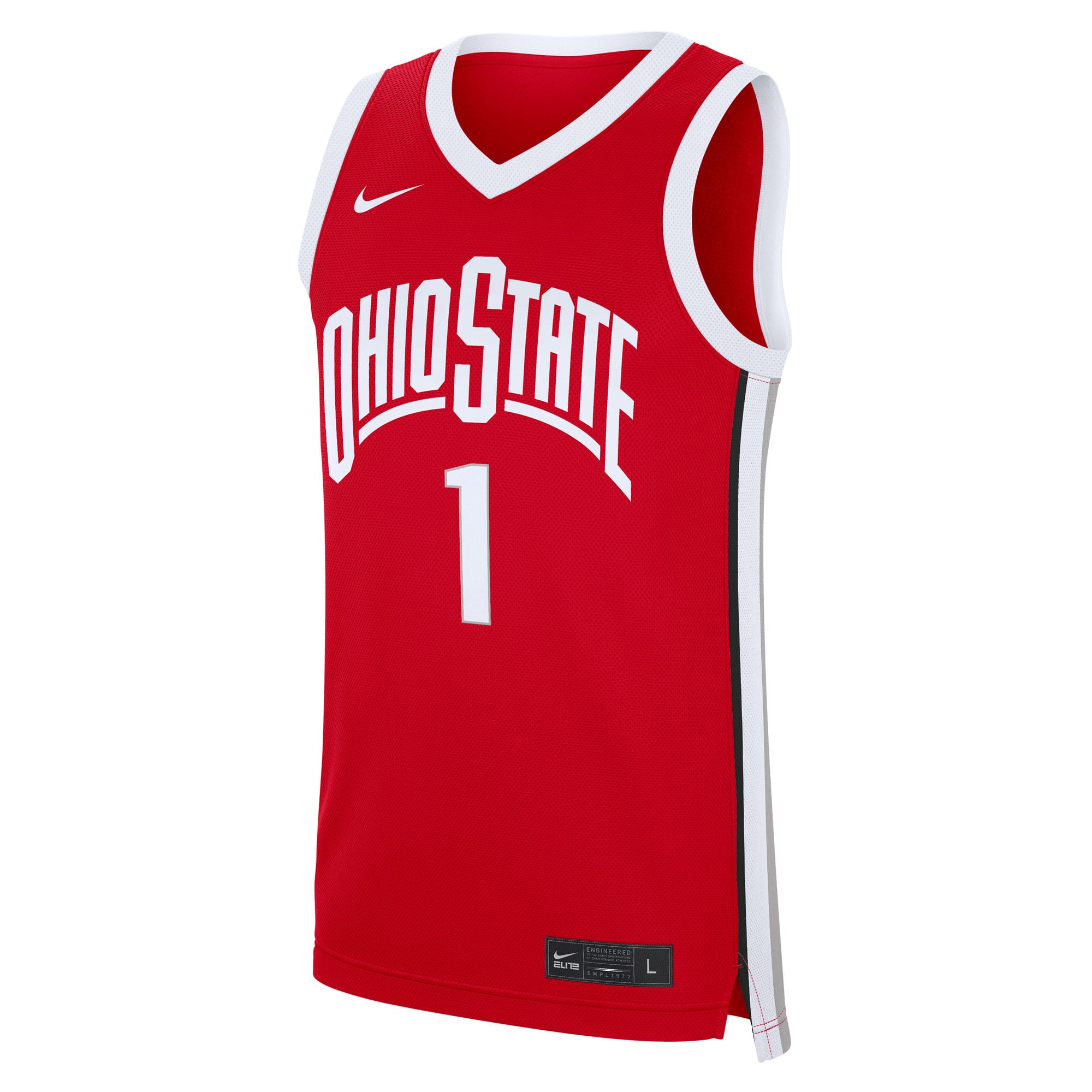 #1 Ohio State Buckeyes Road Jersey Scarlet - front view