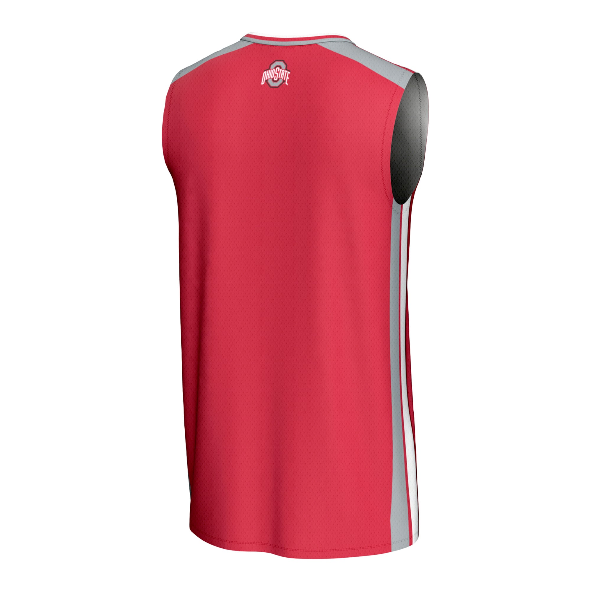 Ohio State Buckeyes Spirit Basketball Jersey Scarlet - back view