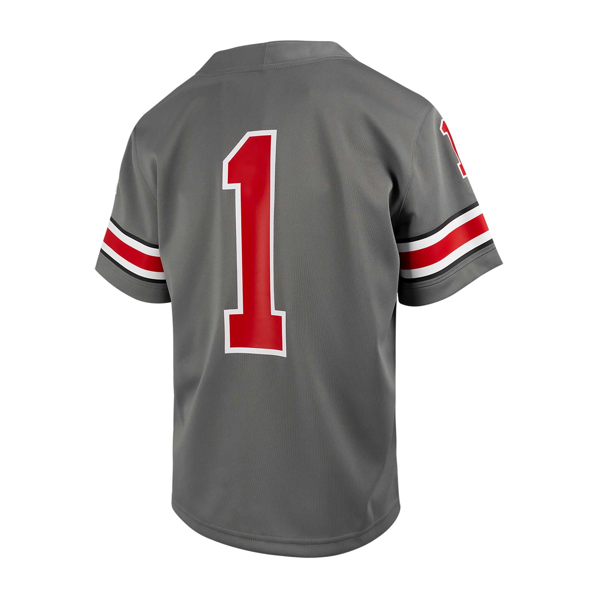 #1 Ohio State Buckeyes Toddler Alternate Football Jersey Steel - back view