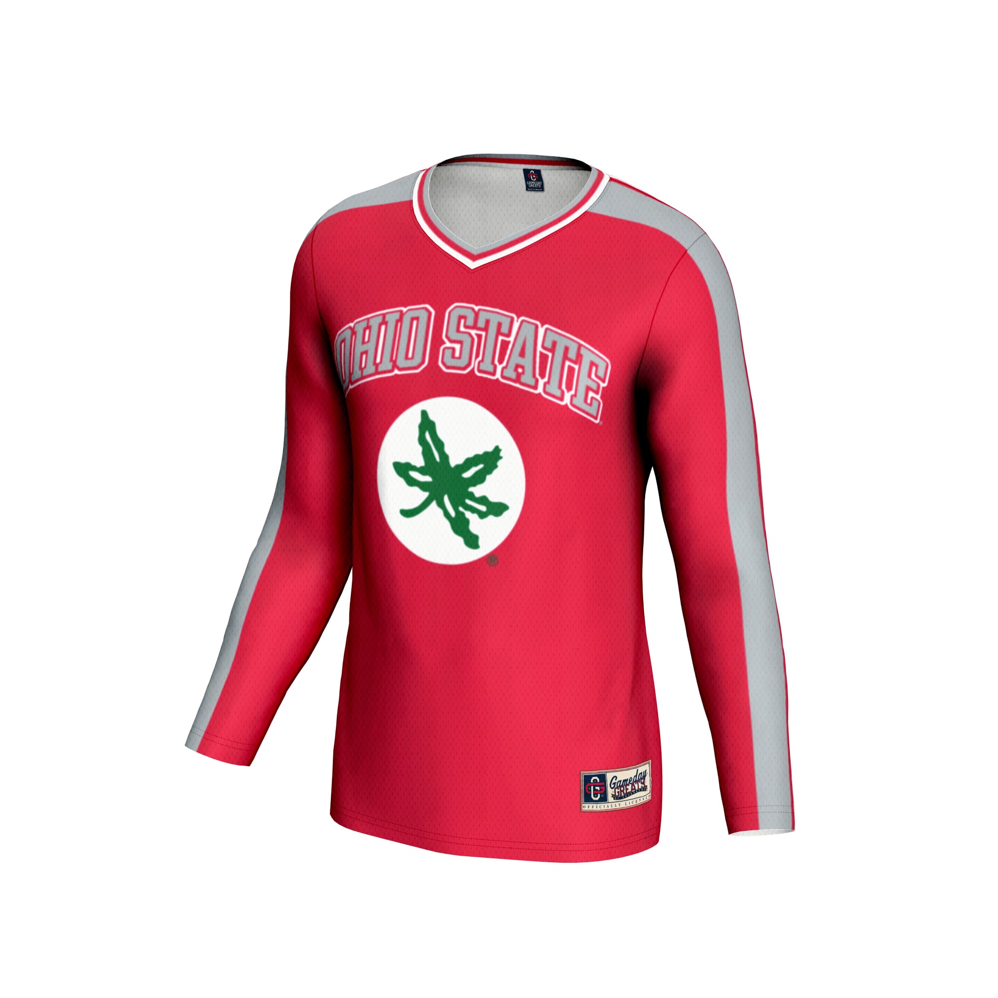 Ohio State Buckeyes Youth #1 Lightweight Volleyball Fashion Jersey Scarlet - front view