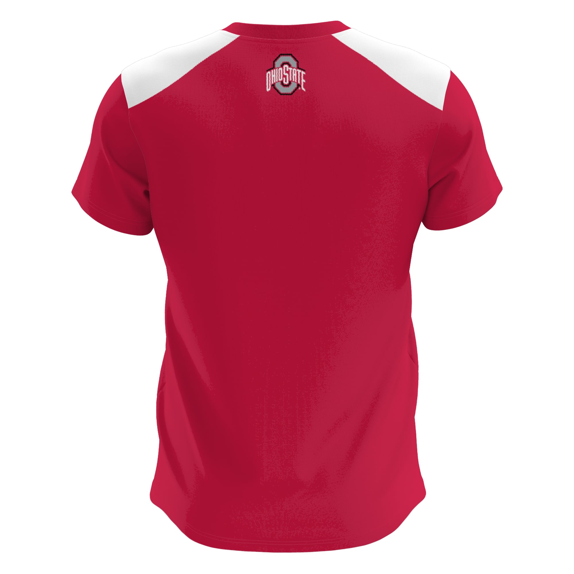 Ohio State Buckeyes Unisex Lightweight Lacrosse Jersey Scarlet - back view