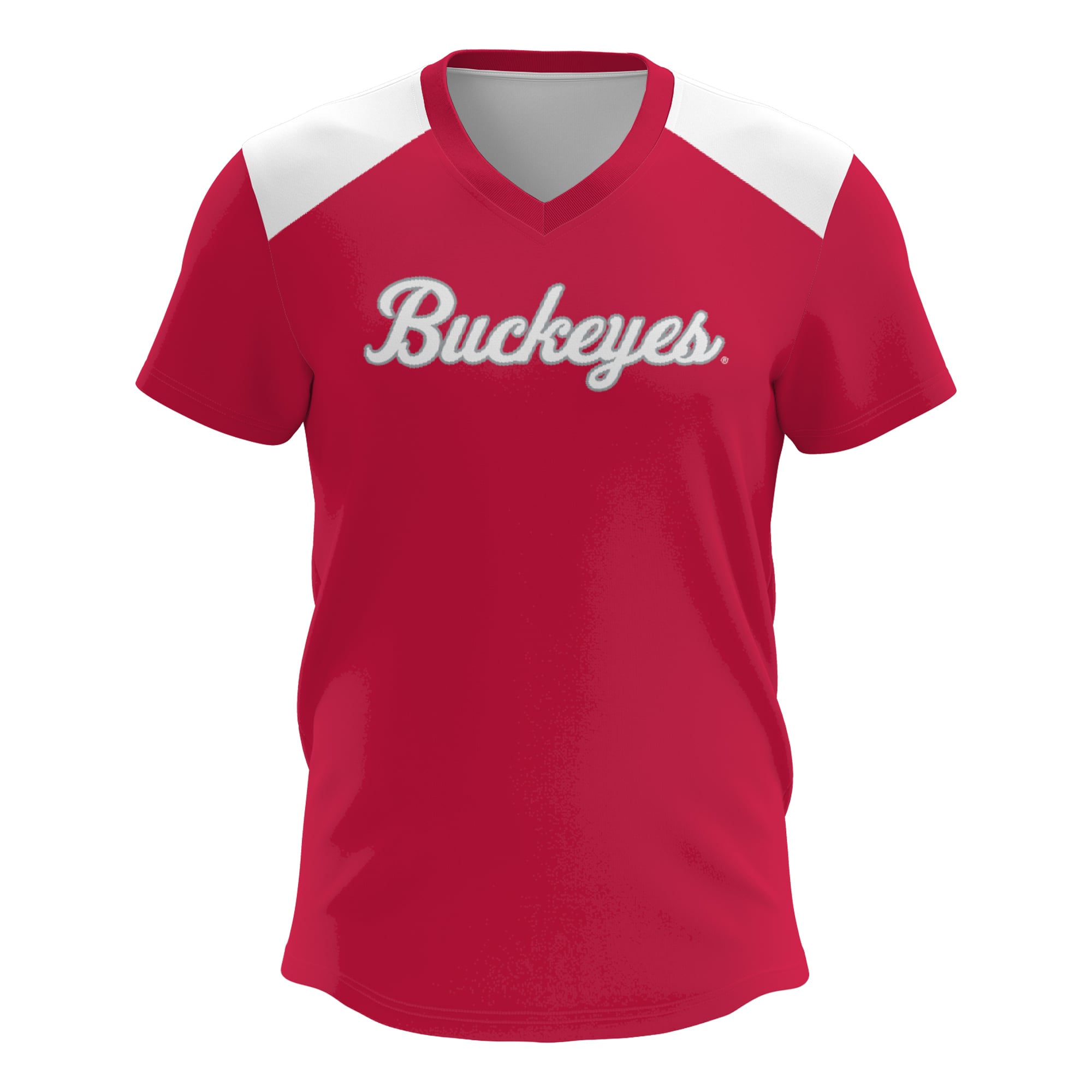 Ohio State Buckeyes Unisex Lightweight Lacrosse Jersey Scarlet - front view