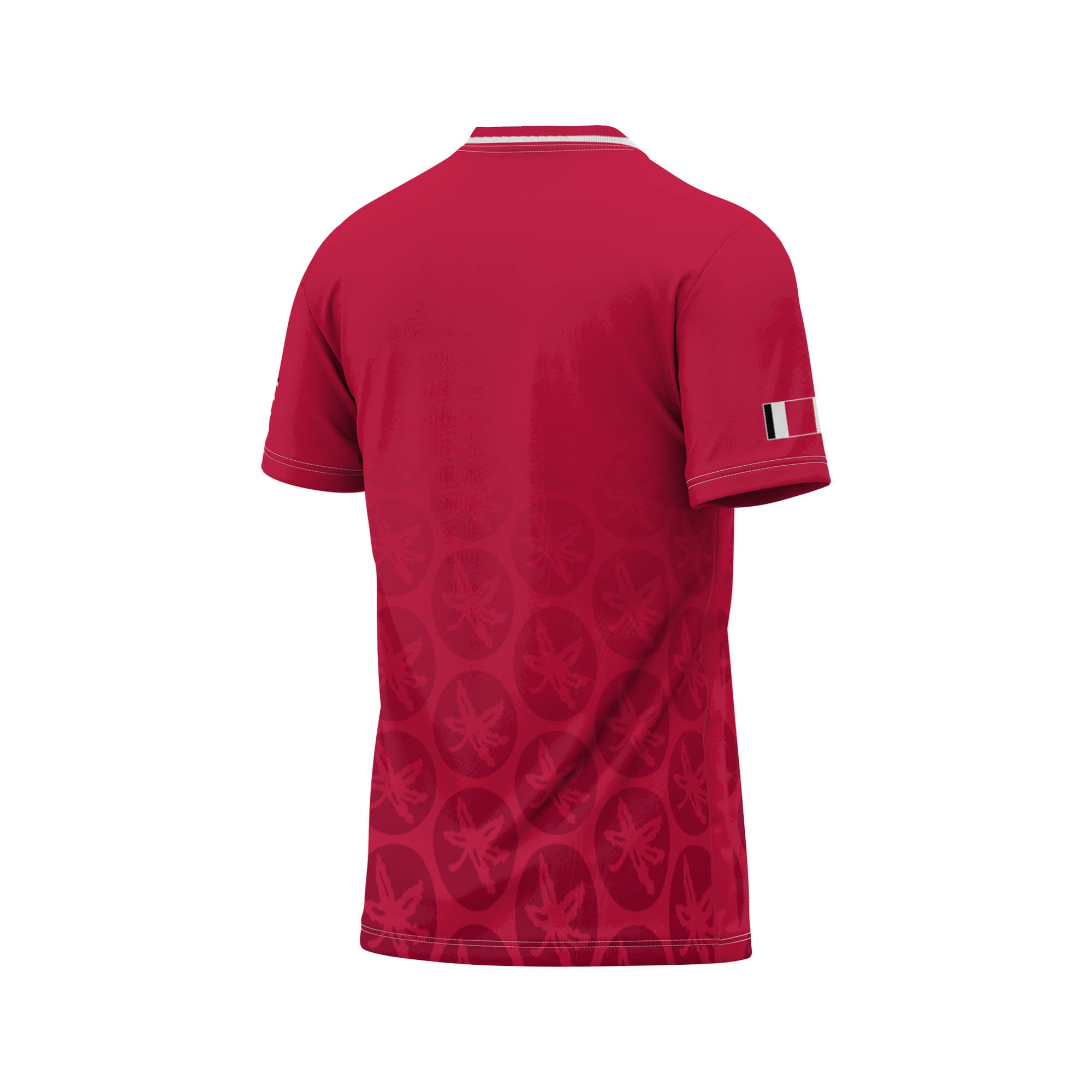 Ohio State Buckeyes Unisex Lightweight Soccer Fashion Jersey Scarlet - back view