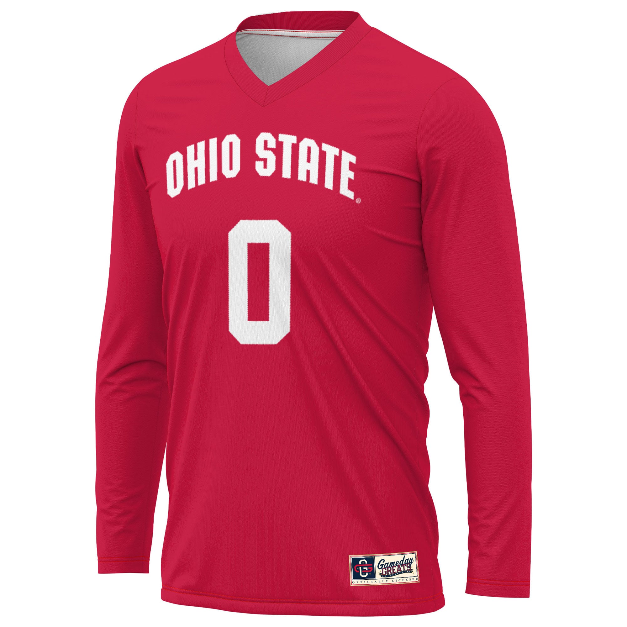 #1 Ohio State Buckeyes Unisex Lightweight Volleyball Jersey Scarlet - front view