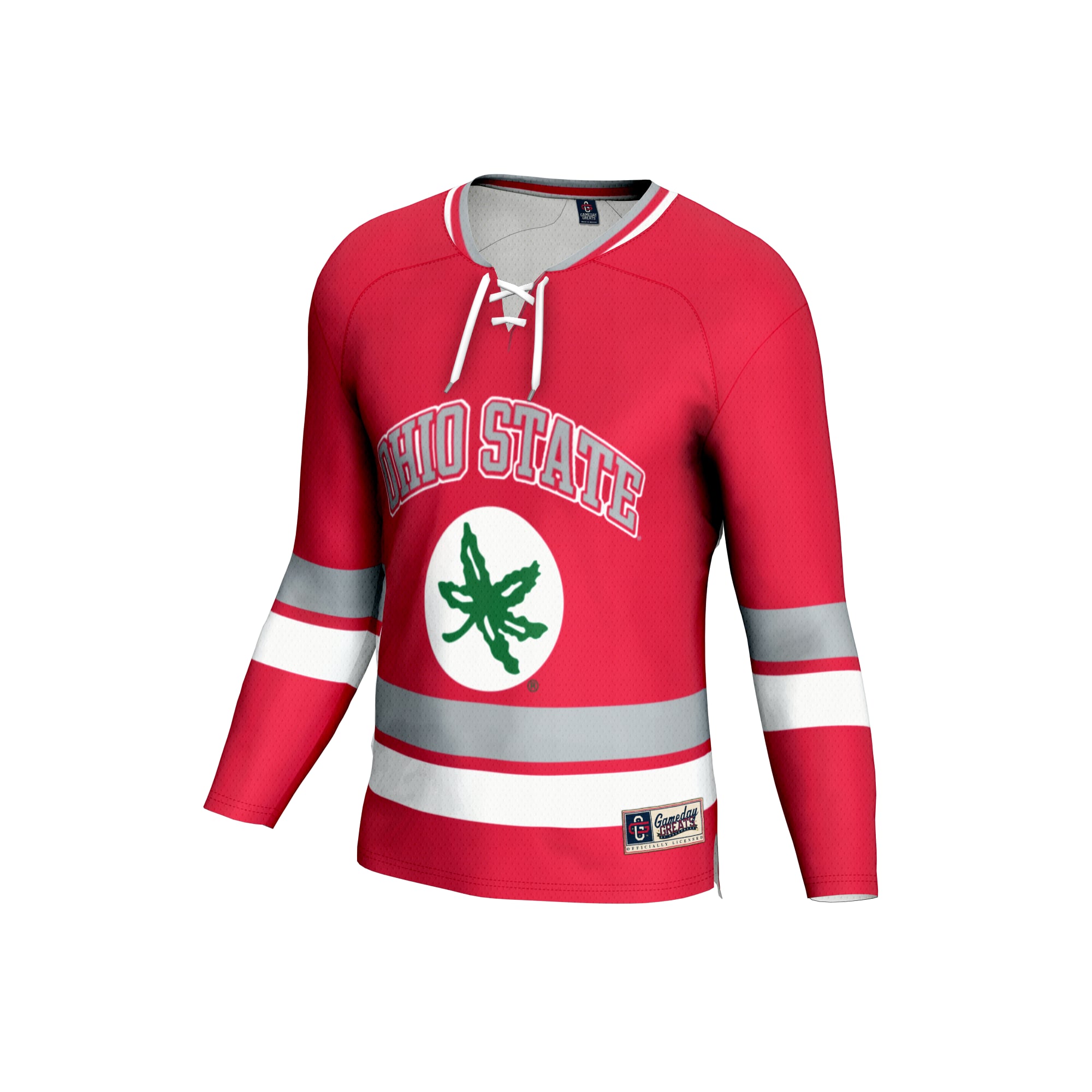 Ohio State Buckeyes Unisex Lightweight Women's Hockey Team Fashion Jersey Scarlet - back view