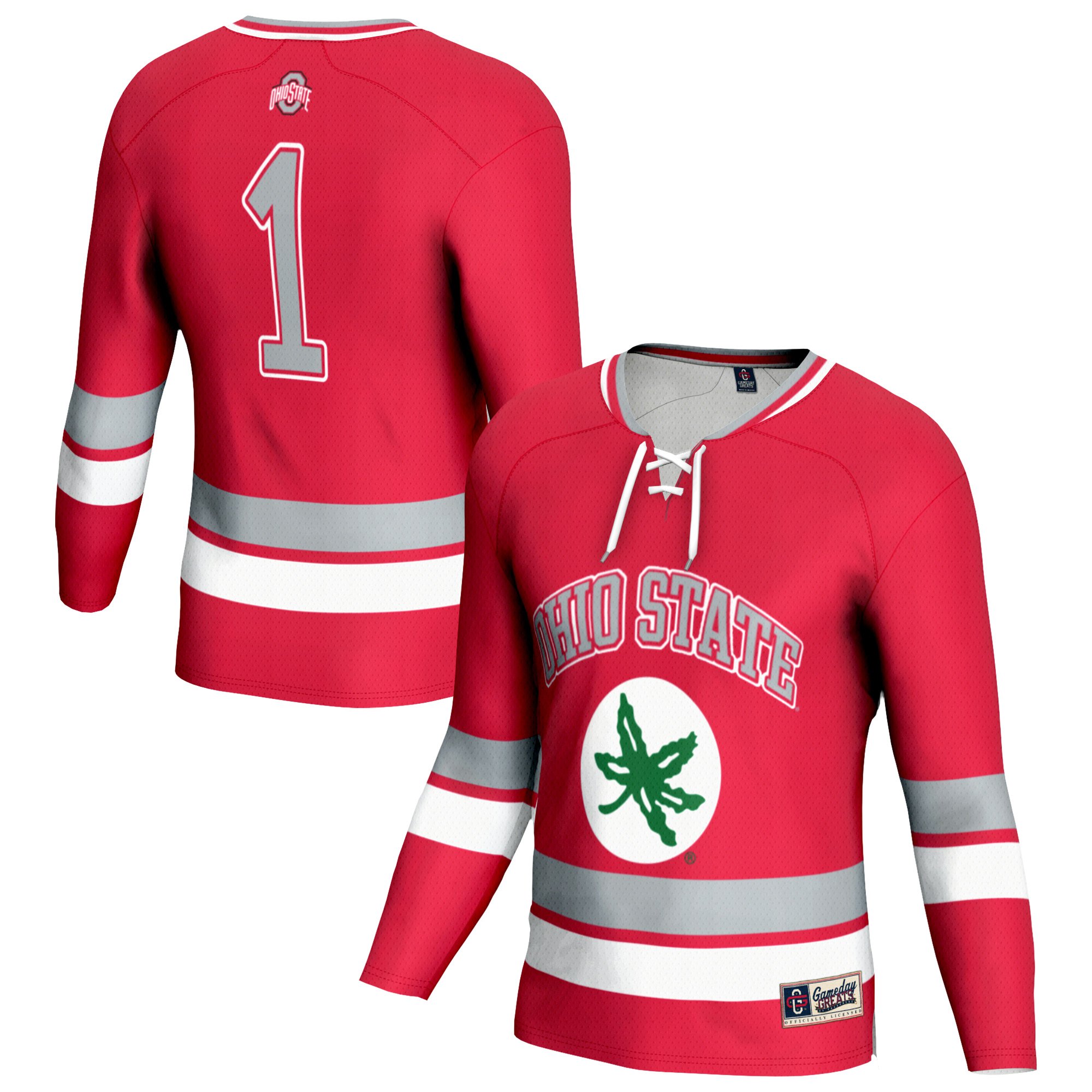 Ohio State Buckeyes Unisex Lightweight Women's Hockey Team Fashion Jersey Scarlet - front view