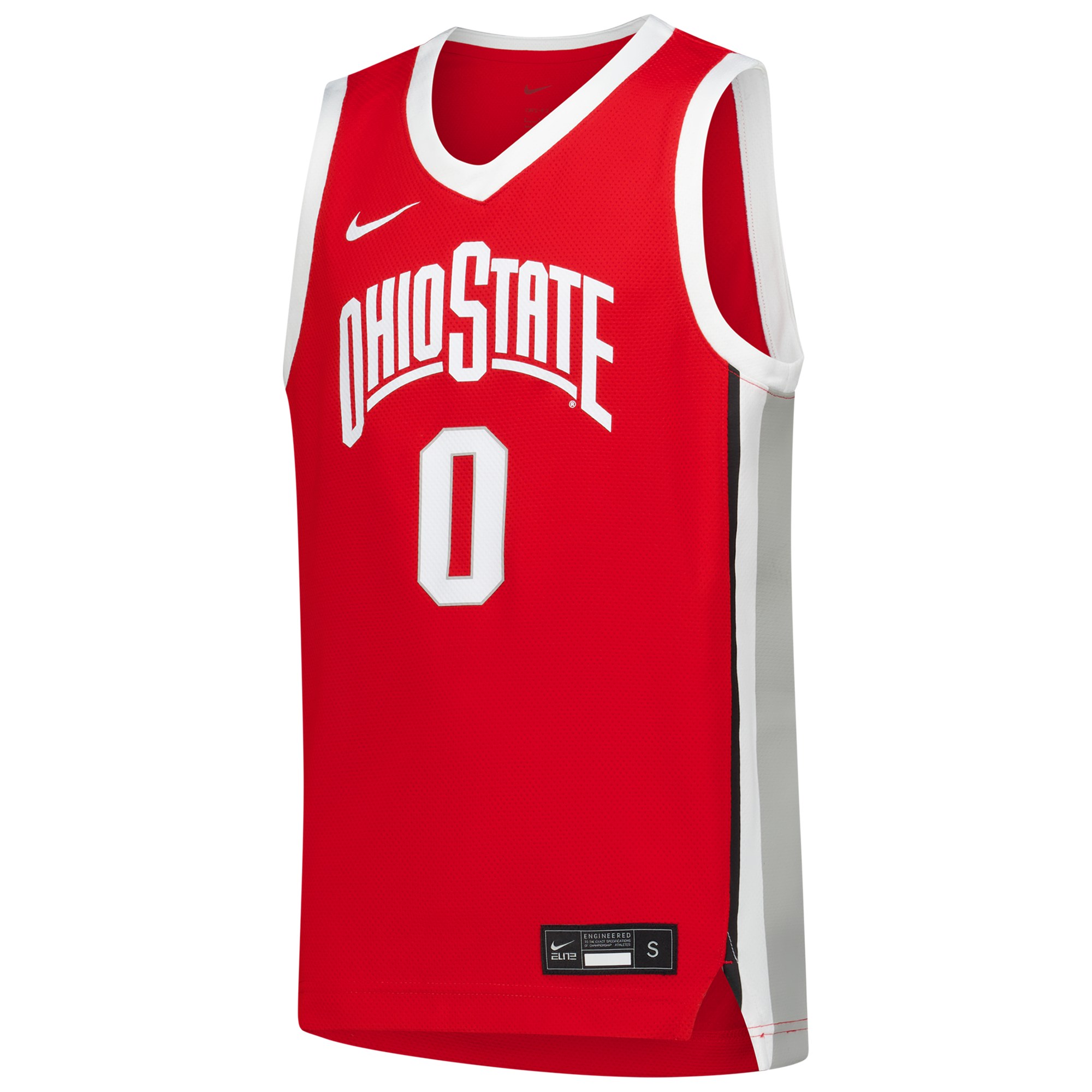 Ohio State Buckeyes Youth Basketball Jersey Scarlet - front view