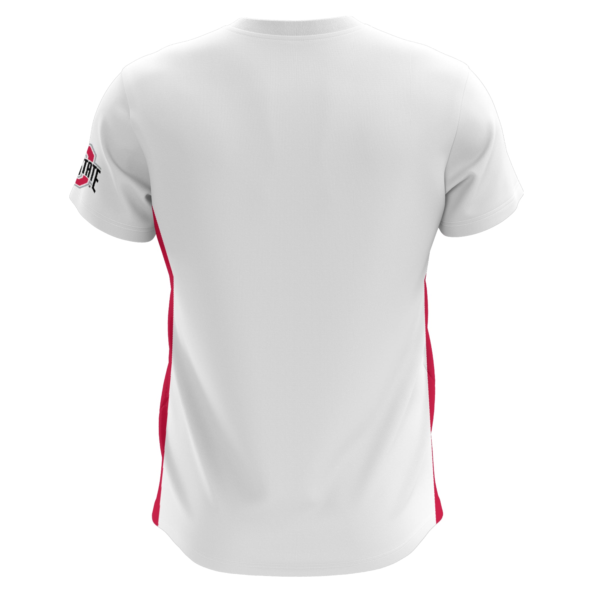 Ohio State Buckeyes Youth Lightweight Soccer Jersey White - back view