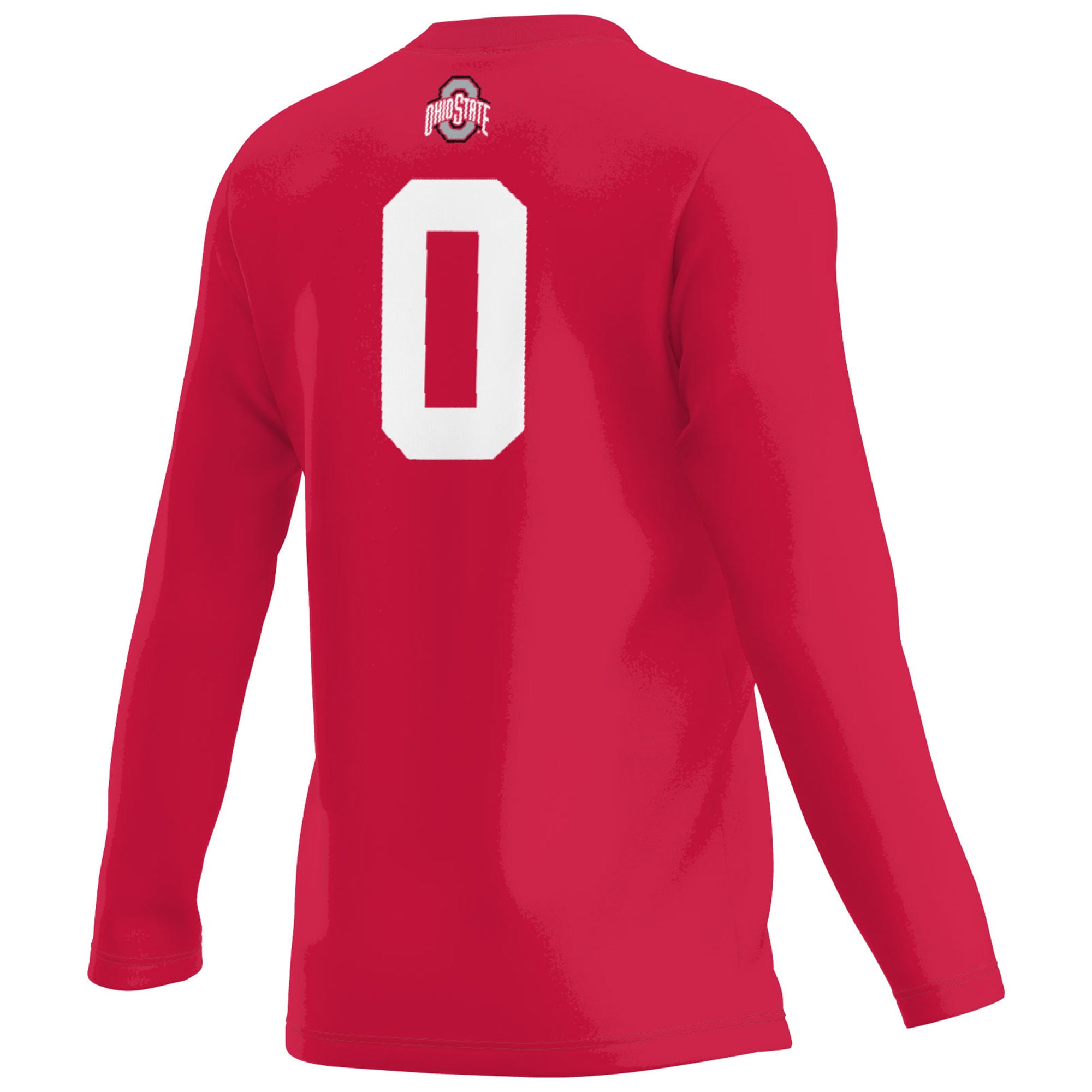 #0 Ohio State Buckeyes Youth Lightweight Women's Volleyball Jersey Scarlet - back view