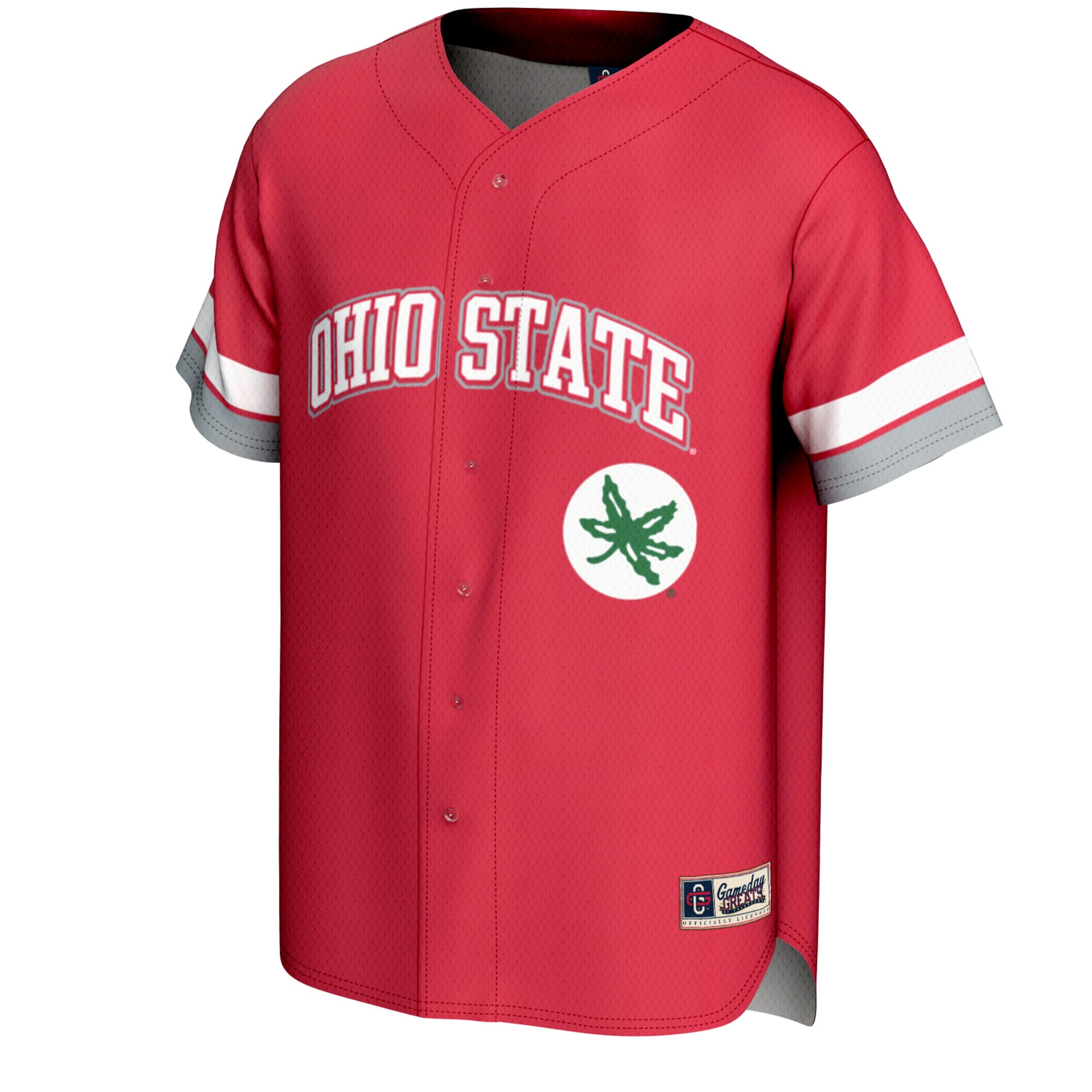 Ohio State Buckeyes Youth Spirit Baseball Jersey Scarlet - front view