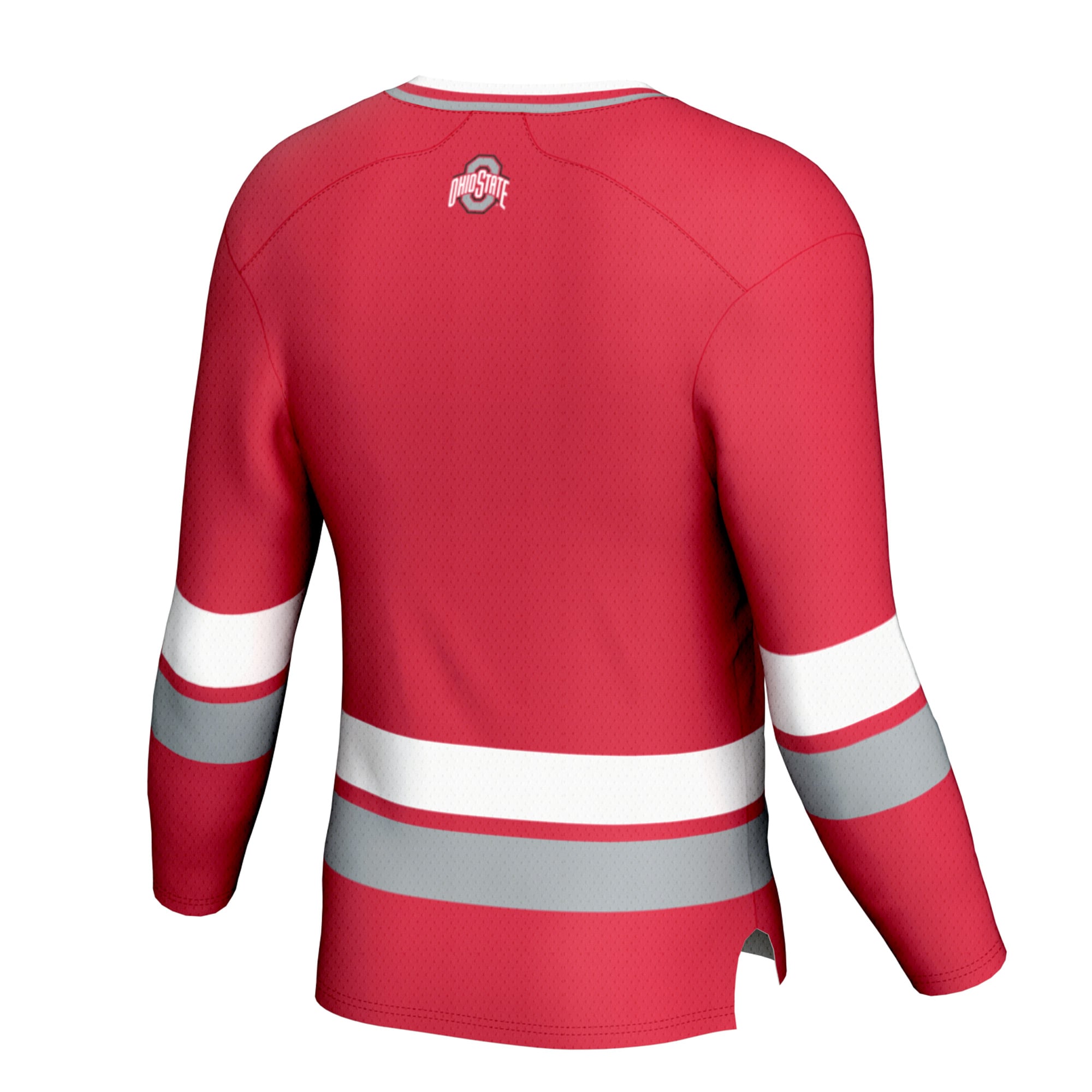 Ohio State Buckeyes Youth Spirit Hockey Jersey Scarlet - back view