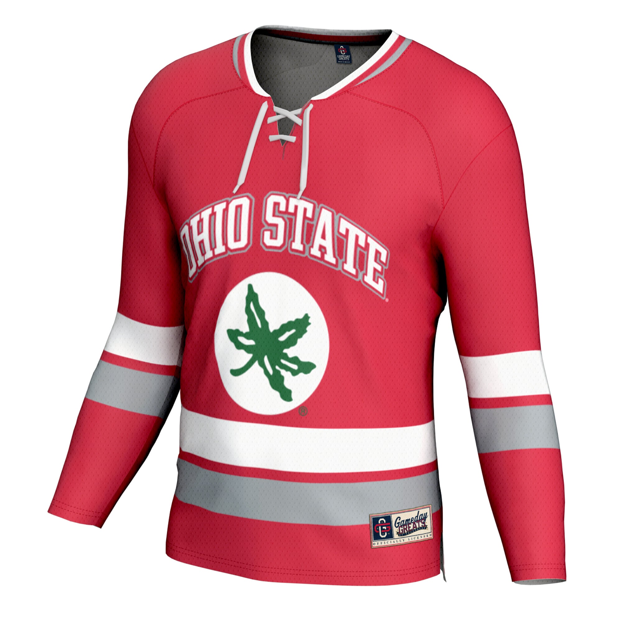 Ohio State Buckeyes Youth Spirit Hockey Jersey Scarlet - front view