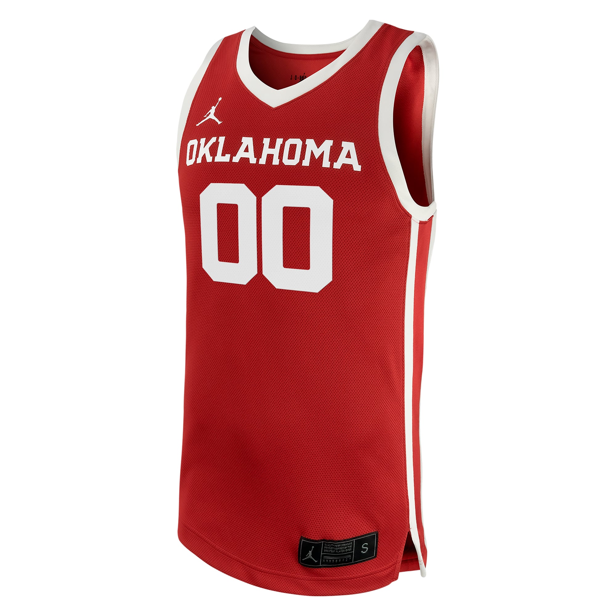 Oklahoma Sooners Men's Basketball Jersey Crimson - front view