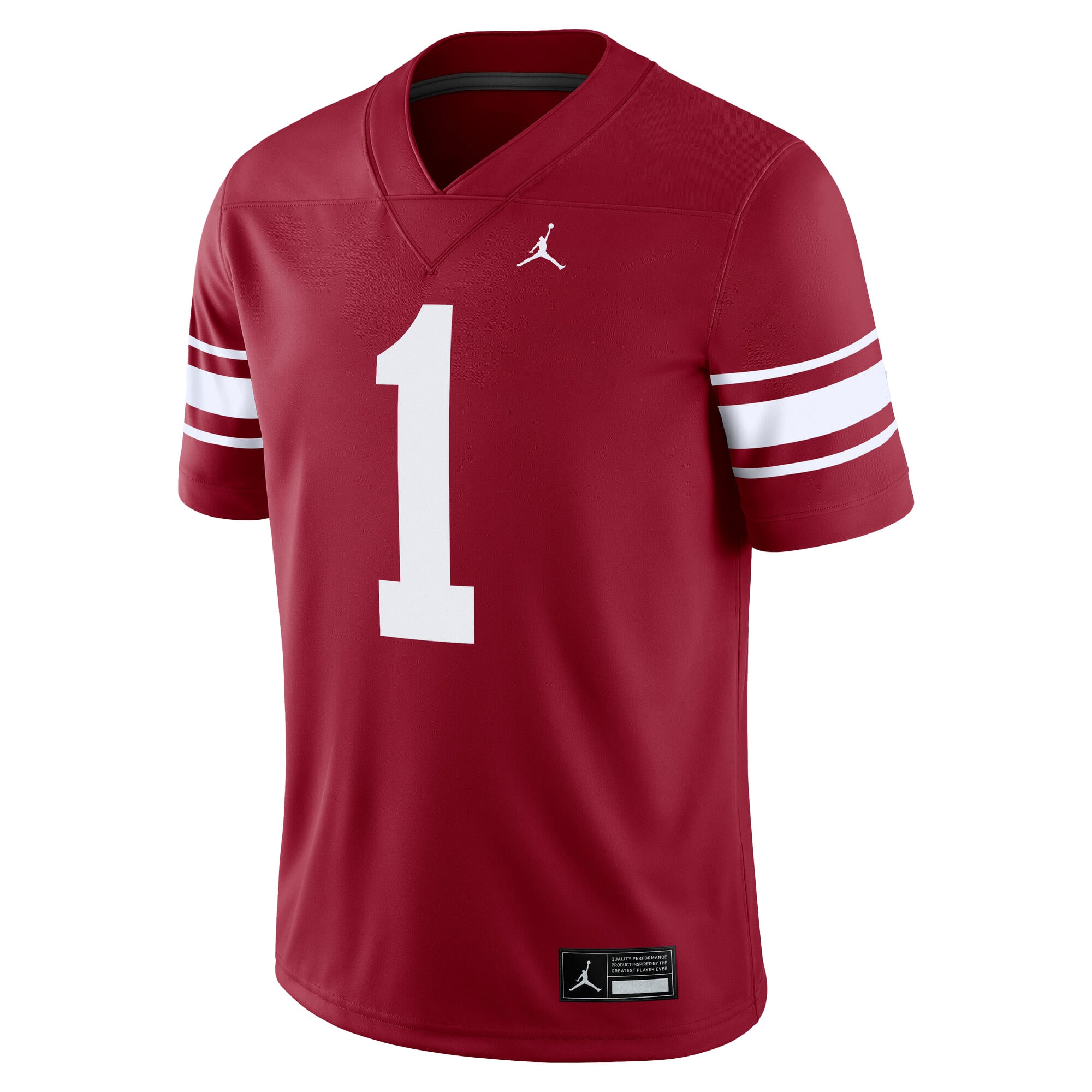 #1 Oklahoma Sooners Throwback Alternate Jersey Crimson - front view